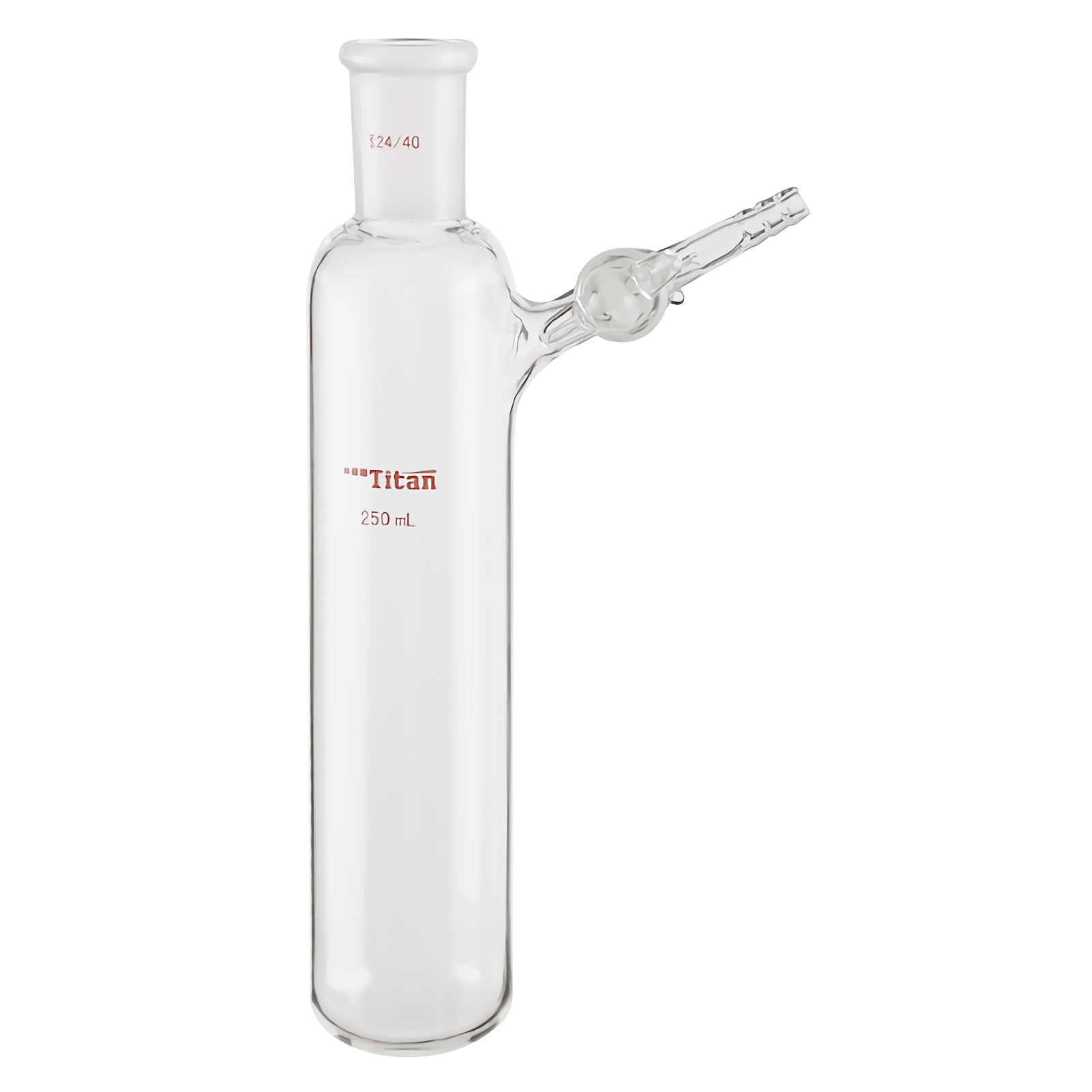 ADAMAS-BETA Two-way Reaction Tubes with Glass Stopcock/PTFE Piston Thick Wall Lab Glassware Grinding Mouth 10-250ml Experiment Supplies