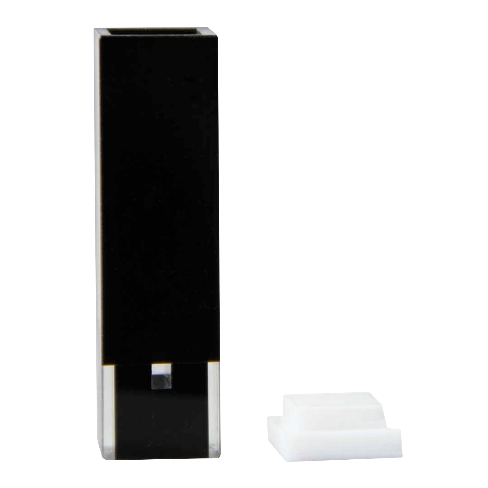 ADAMAS-BETA Quartz Cuvette with Cover Oblique Mouth Dark Wall Avoid Light Optical Path 10MM Laboratory Ultramicro Cuvette 50ul 100ul 200ul Absorption Tank