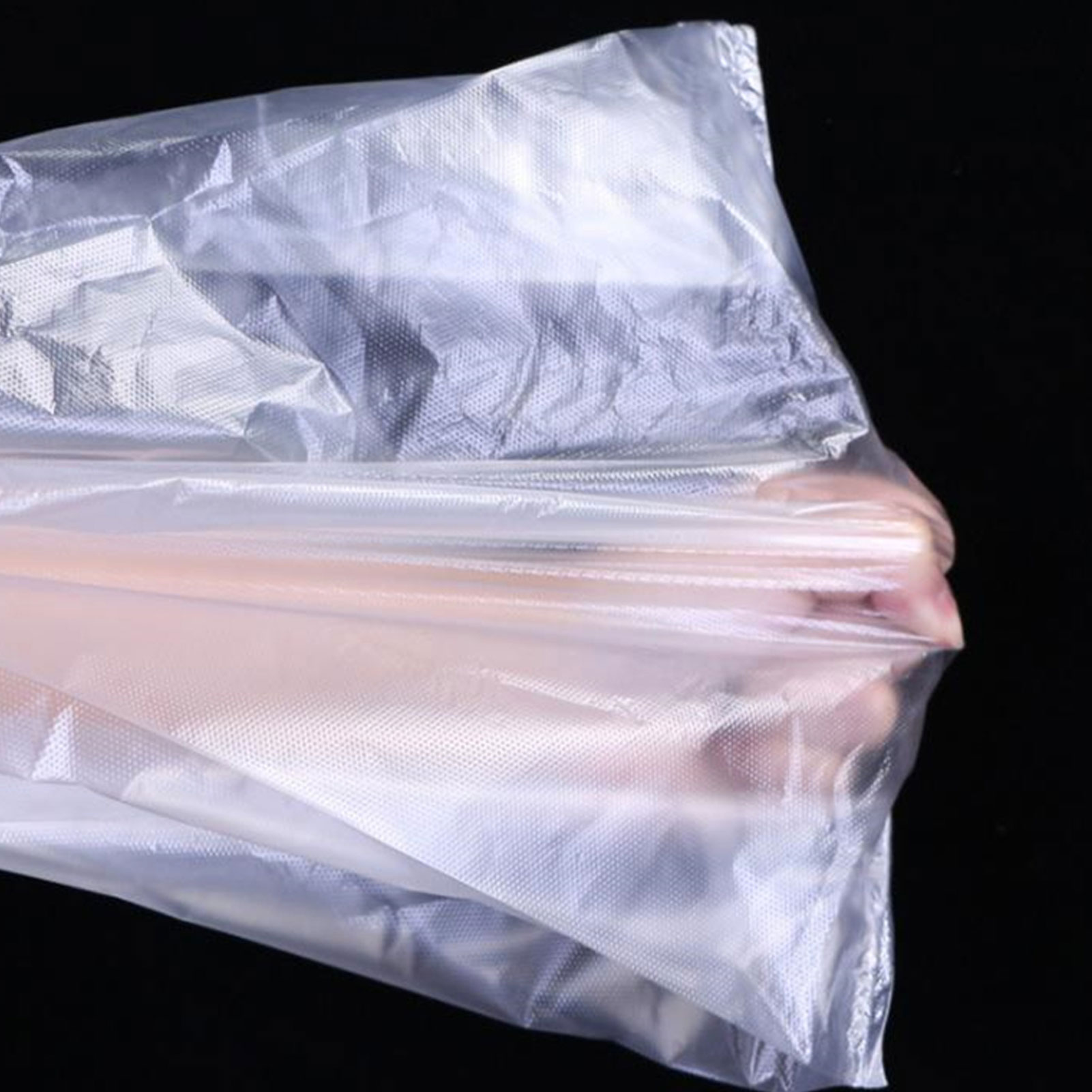 ADAMAS-BETA Transparent Thickening Vest Bag Double-handle Plastic Shopping Bag Waterproof Lab Storage Package Bags(Pack of 100)