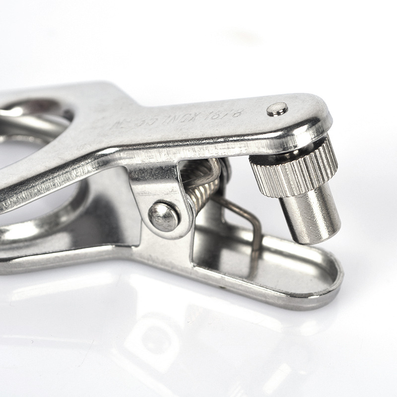 ADAMAS-BETA Laboratory Metal Spherical Joint Pinch Clamps Stainless Steel Glass Grinding Clamps 12-50# Interface Clip