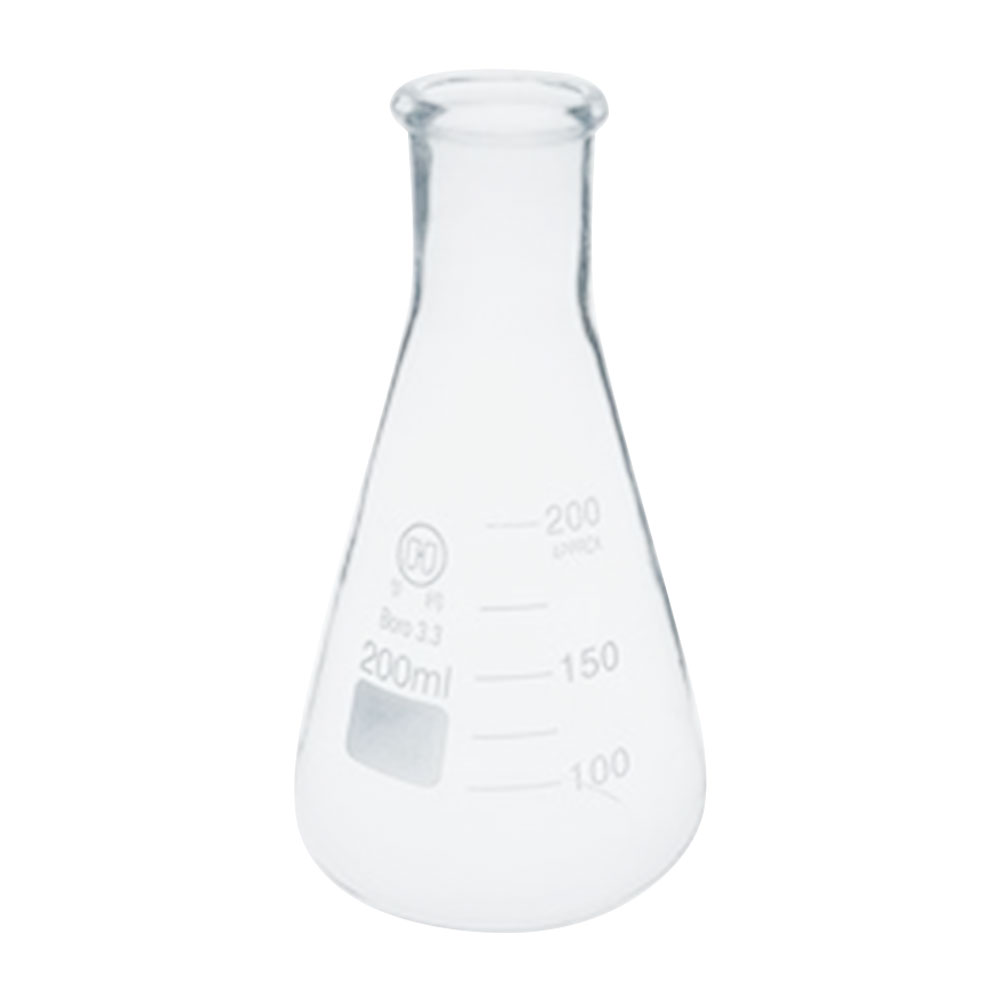 ADAMAS-BETA Lab Glass Triangular Beaker Erlenmeyer Flask with Stopper Narrow Mouth/Wide Neck 25ml-1000ml Micro Erlenmeyer Flask 10ml (Pack of 6/12)