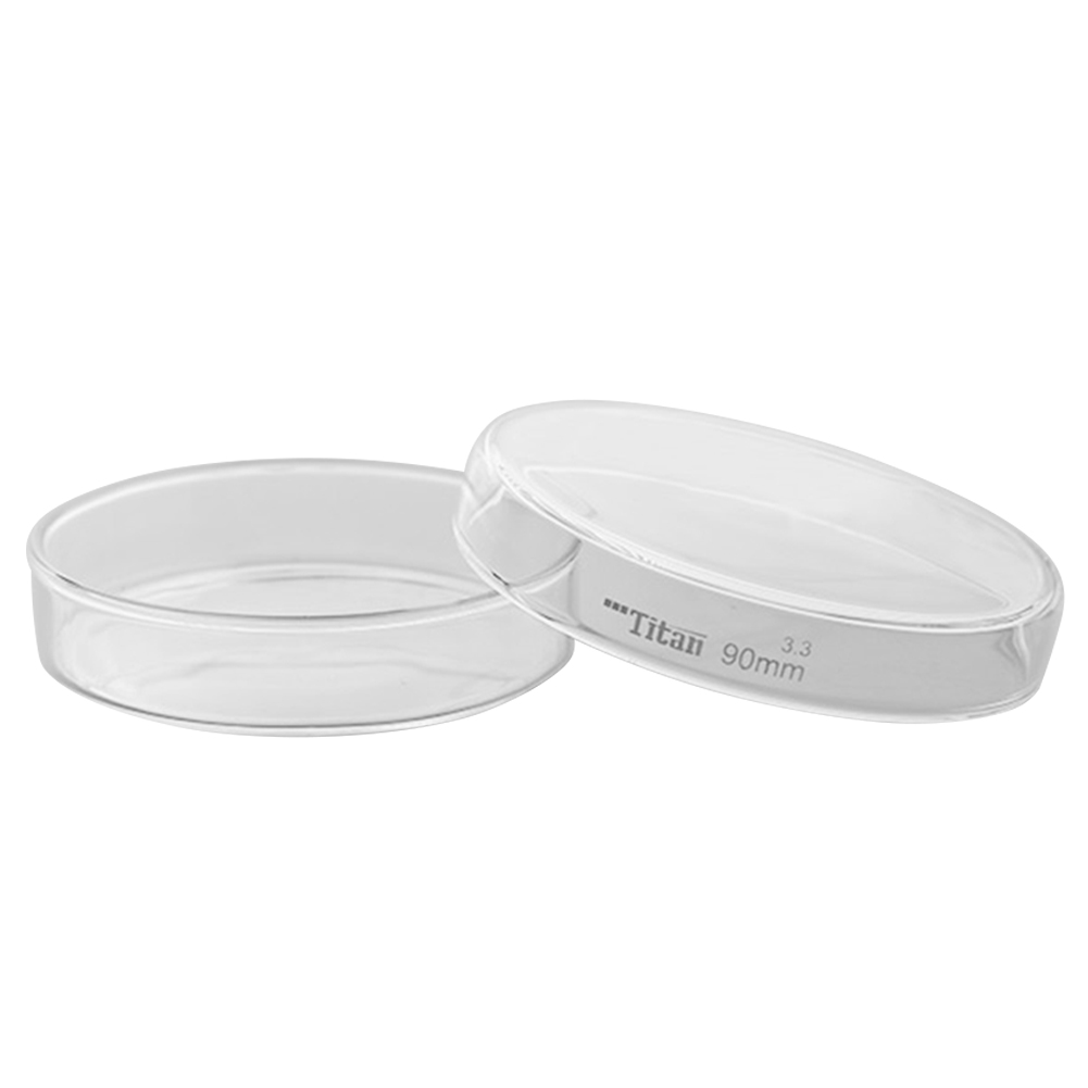 ADAMAS BETA Biological Laboratory High Borosilicate Glass Petri Dish with Cover Lab Microbial/Bacteria Cell Culture Dishes Diameter 60-200mm