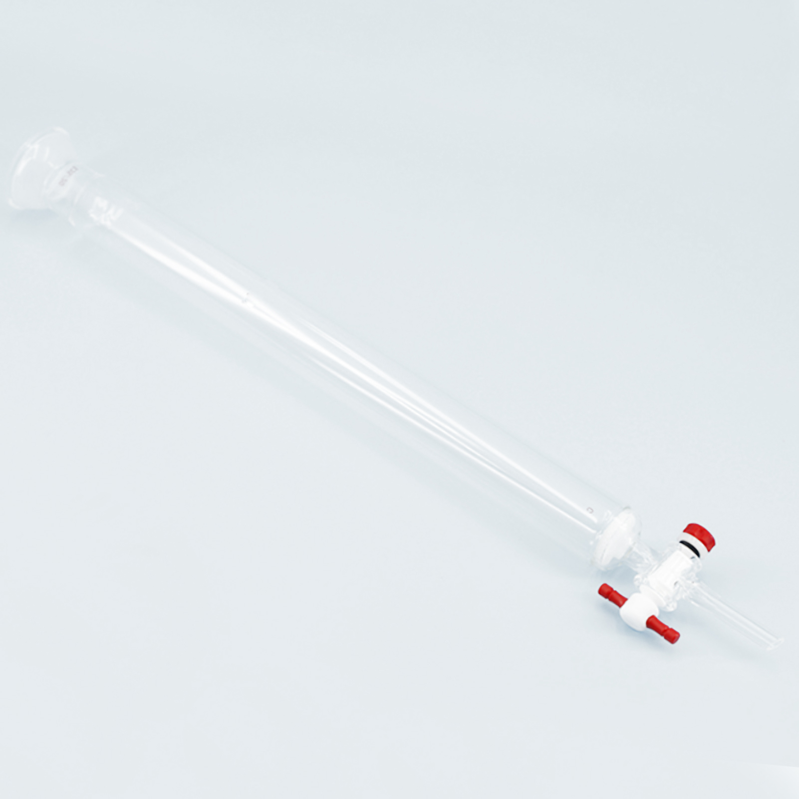 ADAMAS-BETA Glass Laboratory Chromatographic Column with Liquid Storage Ball PTFE Piston Grinding Mouth for Separation Experiment