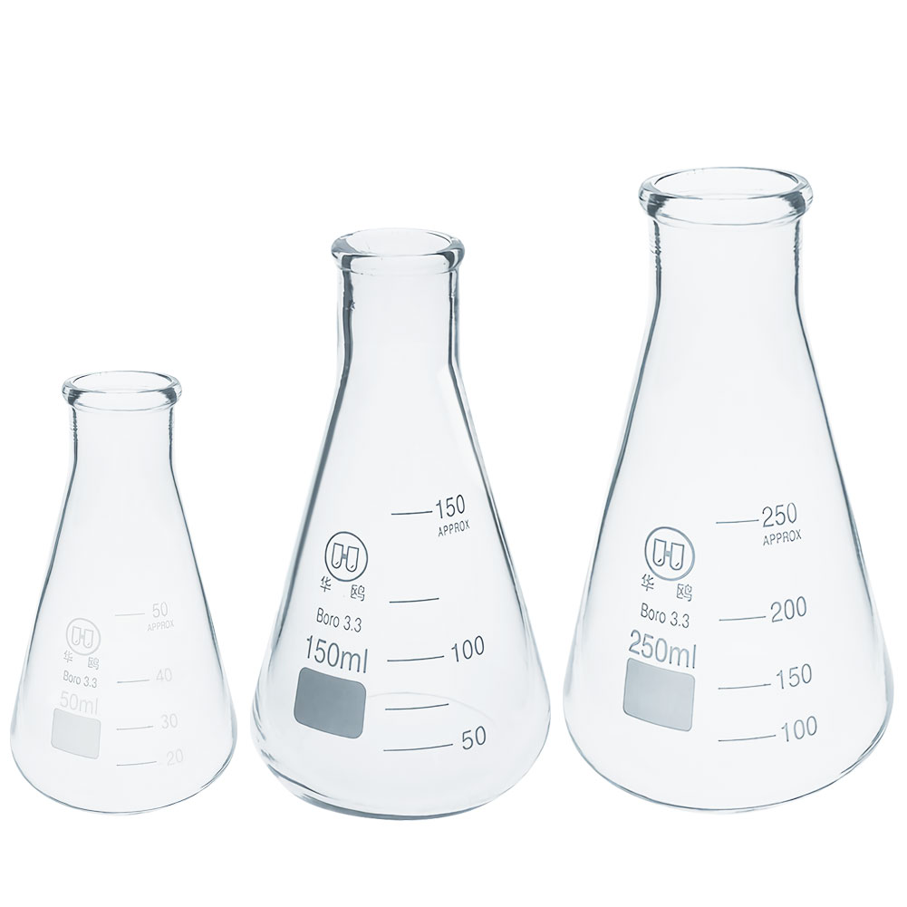 ADAMAS BETA Lab Triangular Flask Laboratory Glass Conical Flask Narrow