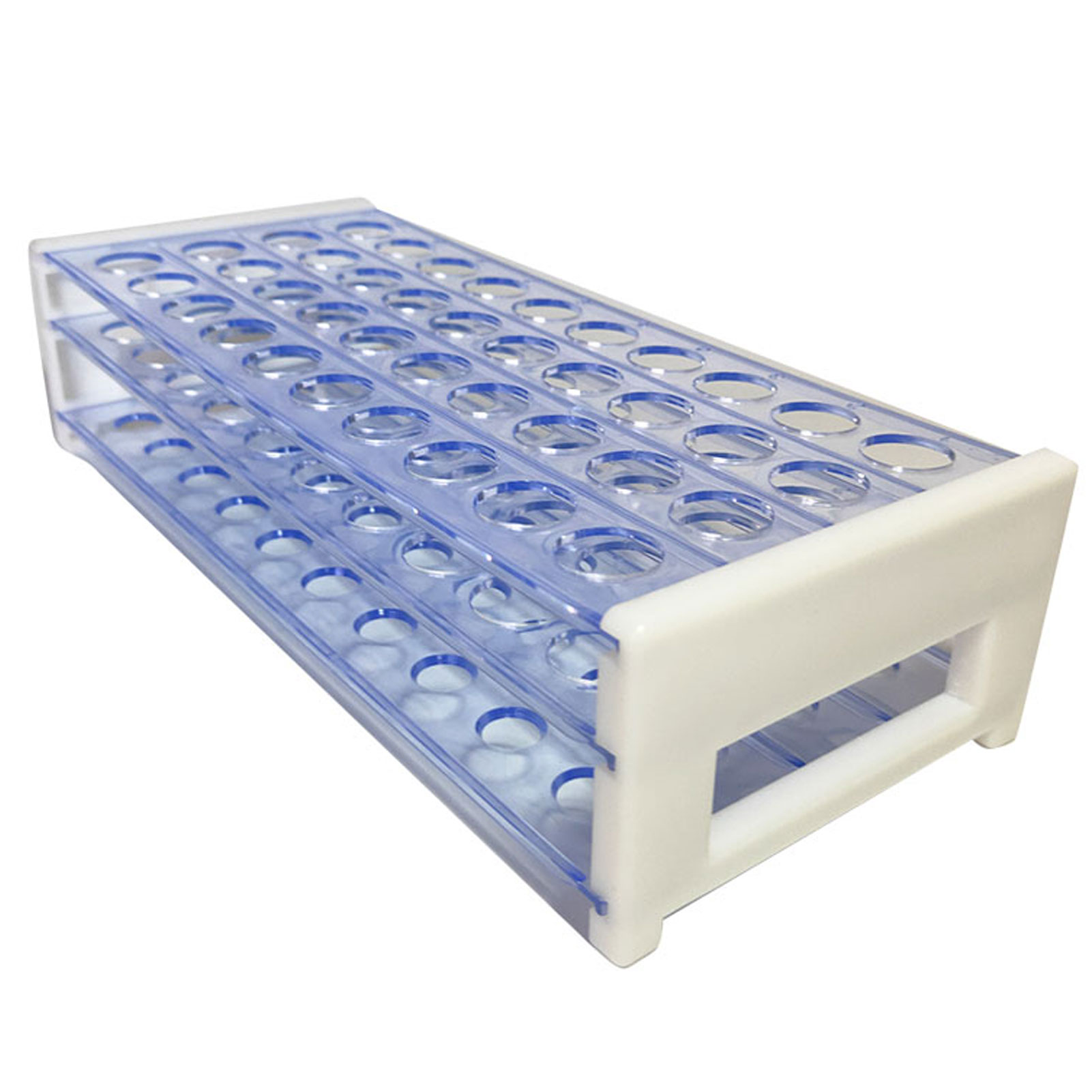 ADAMAS BETA Lab PS Test Tube Rack 40/50 Well 13-18mm Plastic Detachable Multi-Purpose Laboratory Centrifuge Tube Storage/Drying Holder