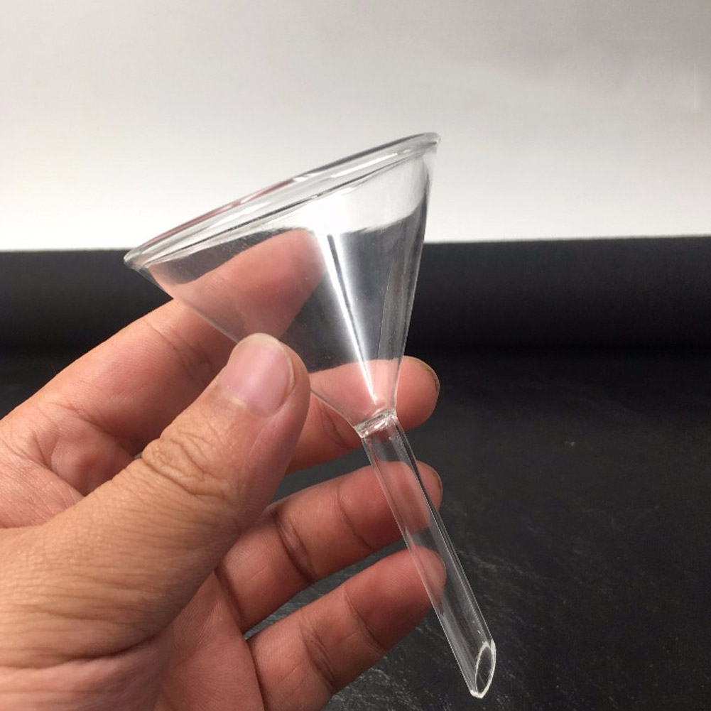 ADAMAS BETA Wholesale Lab Short Tube Glass Funnels 40-150MM Triangular Funnel Laboratory Sub Packaging/Filter Funnel