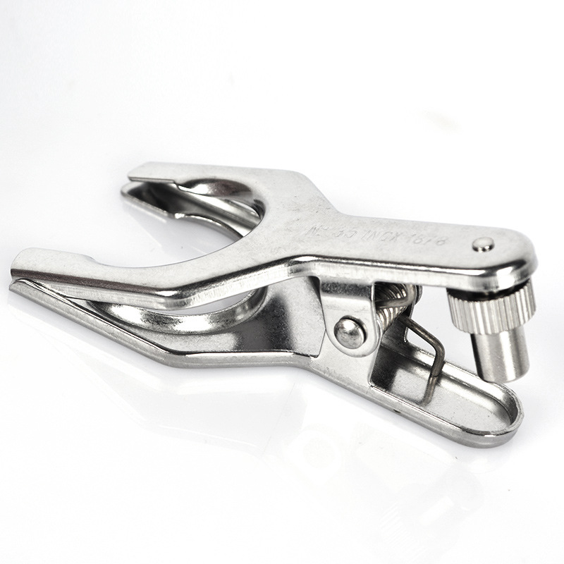 ADAMAS-BETA Laboratory Metal Spherical Joint Pinch Clamps Stainless Steel Glass Grinding Clamps 12-50# Interface Clip