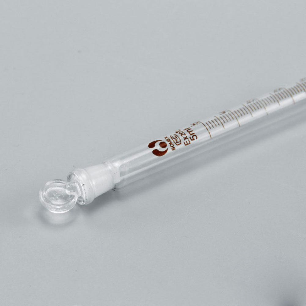 ADAMAS BETA Lab Glass Graduated Test Tube with Stopper 5-100ml  Grinding Mouth Round Bottom Laboratory Test Tube for Microbial Culture Experiment