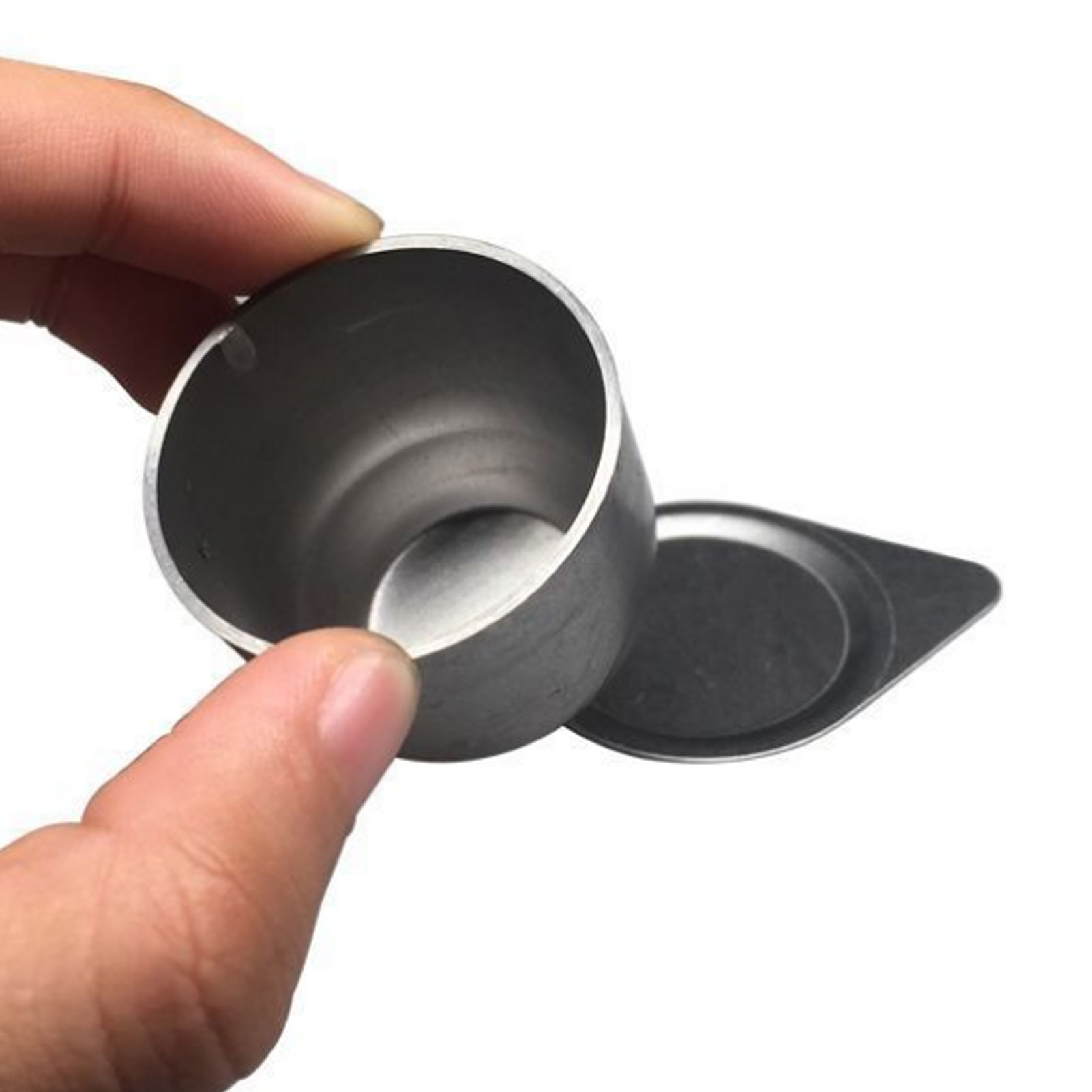 ADAMAS BETA Lab Sterling Silver Crucible High Purity 99.99% 30ml 50ml Nickel/Iron Crucible with Cover  Laboratory Heating Device