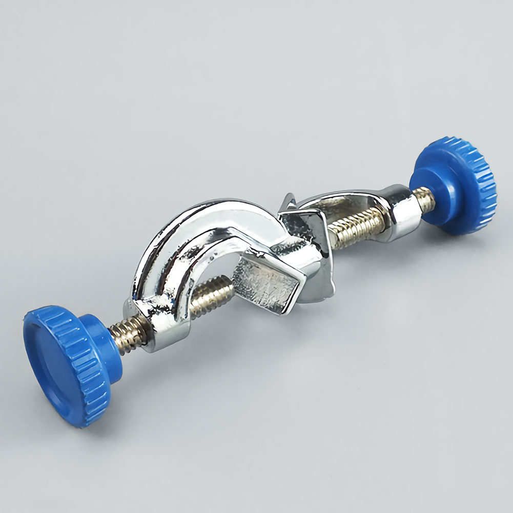 ADAMAS-BETA Electroplated Cross Clamp Laboratory Iron Frame Fixing Clamp 2-Way/3-Way Metallic Multi-purpose Clips