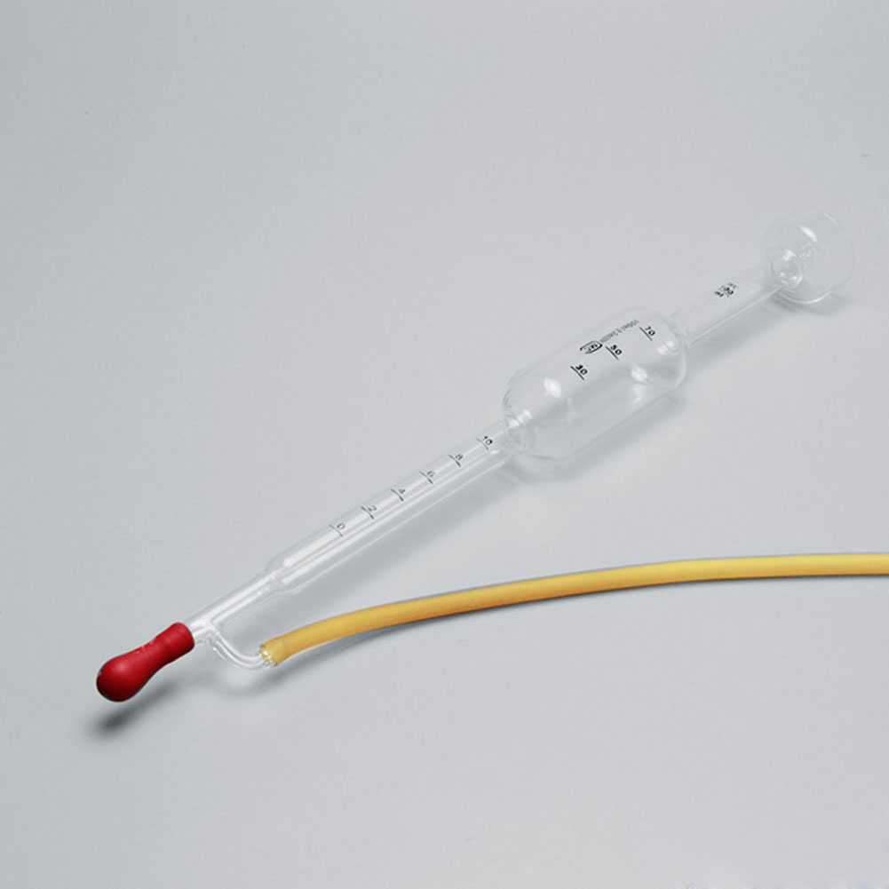 ADAMAS-BETA Water Separator Flowmeter with Rubber Cap Hose Glass Soap Film Glass Atmosphere Sampling 50ml 100ml Lab Equipment Divice Tools