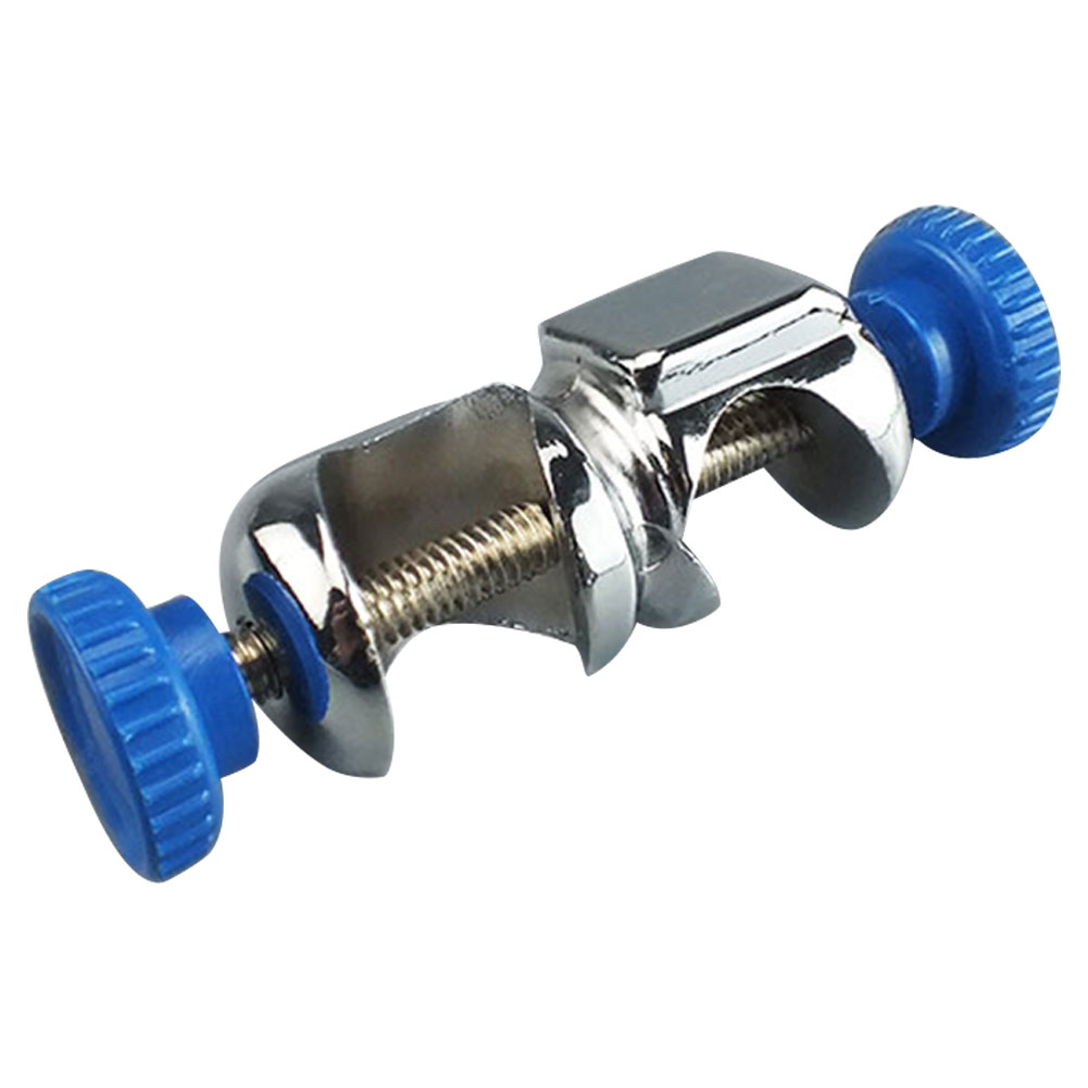 ADAMAS-BETA Electroplated Cross Clamp Laboratory Iron Frame Fixing Clamp 2-Way/3-Way Metallic Multi-purpose Clips