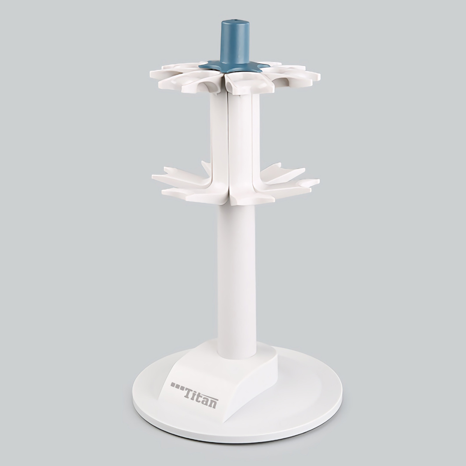 ADAMAS-BETA Lab Rotary Pipette Rack Multipette Storage Holder Non Removable Disc Base Plastic Laboratory Stander for 6pcs Pipettes