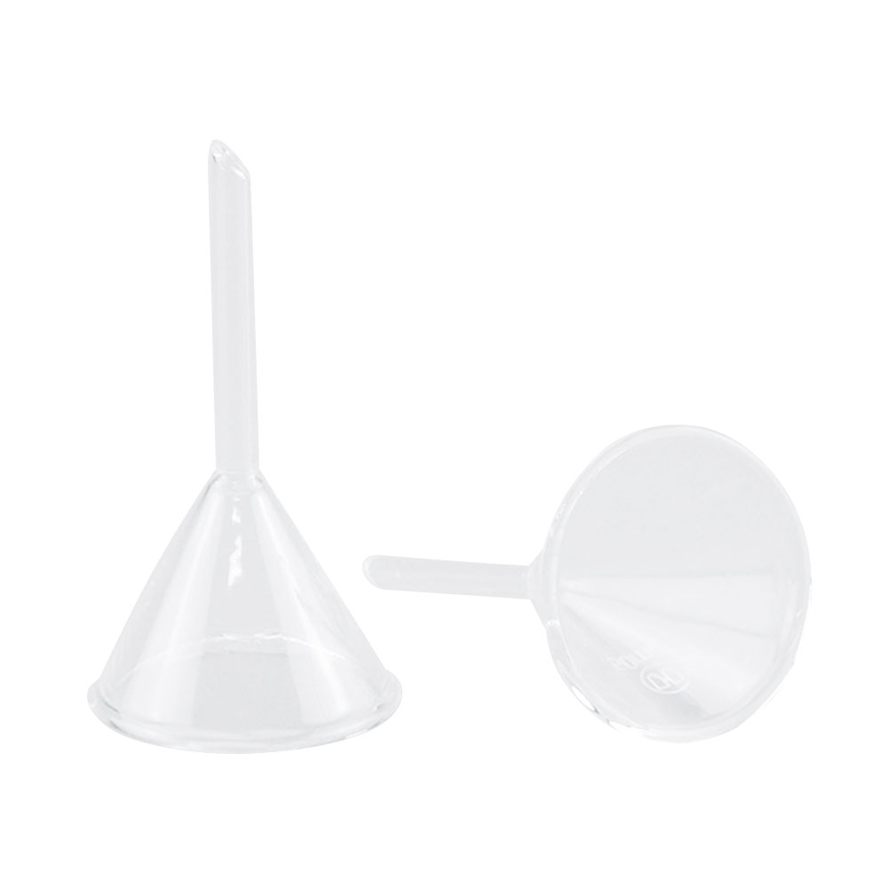 ADAMAS BETA Wholesale Lab Short Tube Glass Funnels 40-150MM Triangular Funnel Laboratory Sub Packaging/Filter Funnel