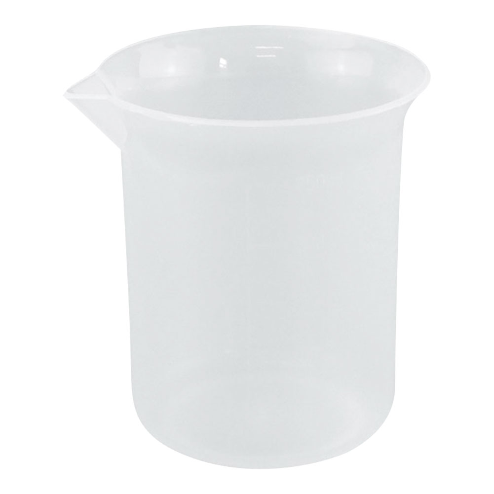 ADAMAS-BETA Lab Glass Measuring Cup Triangle Beaker Plastic Measuring Cup for Weighing Liquids Solids