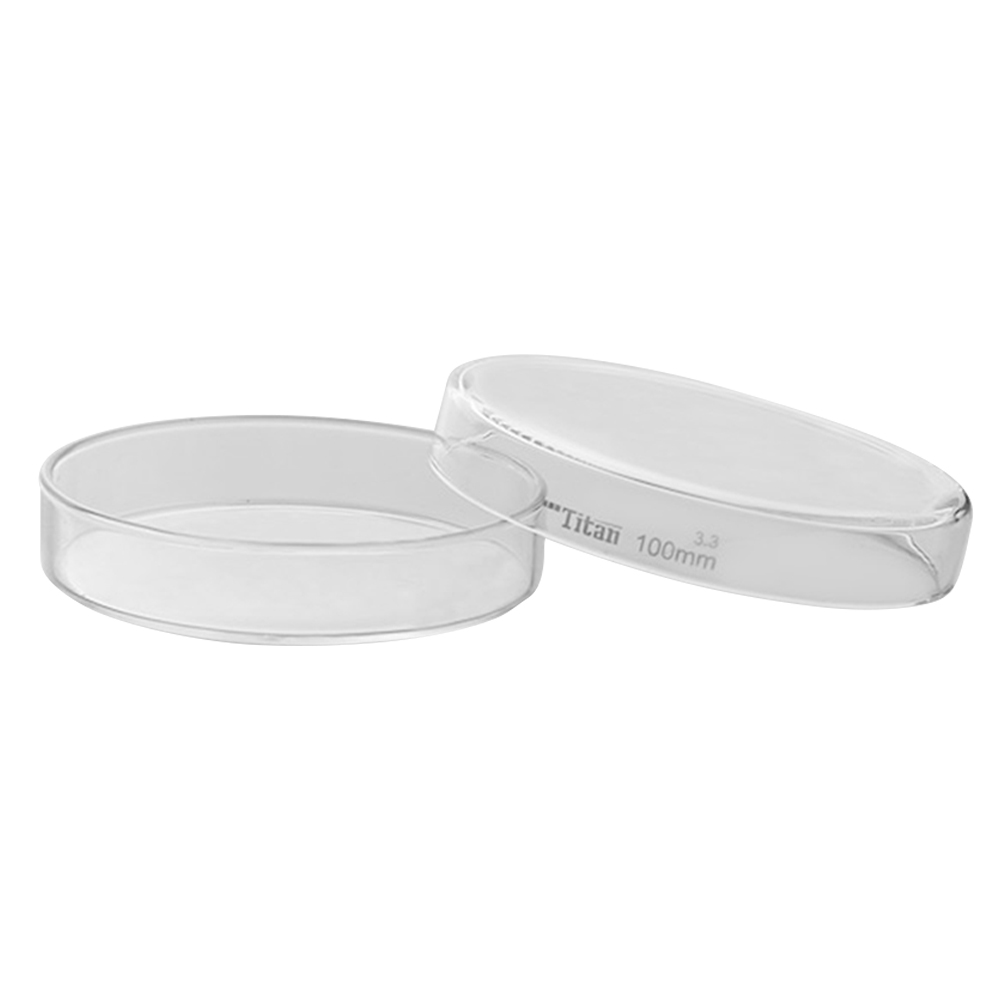 ADAMAS BETA Biological Laboratory High Borosilicate Glass Petri Dish with Cover Lab Microbial/Bacteria Cell Culture Dishes Diameter 60-200mm