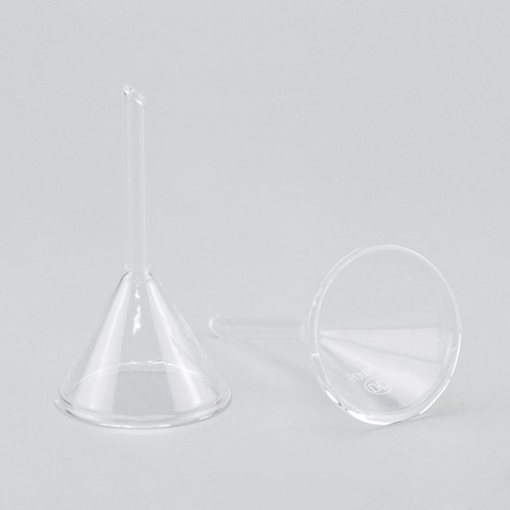 ADAMAS BETA Wholesale Lab Short Tube Glass Funnels 40-150MM Triangular Funnel Laboratory Sub Packaging/Filter Funnel