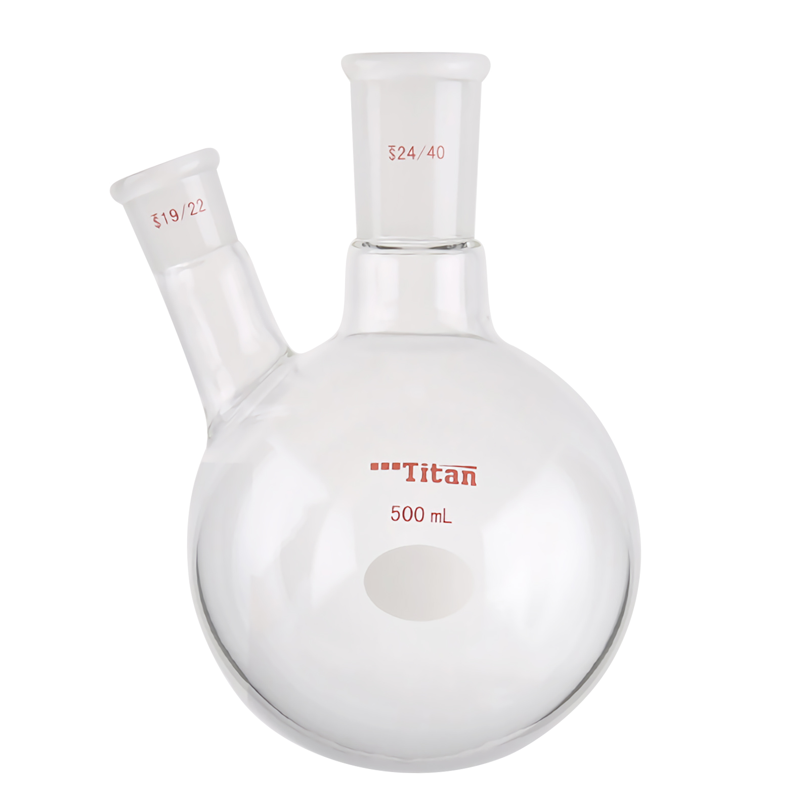 ADAMAS-BETA Two-Necked Flask Lab Glassware Spherical Bottle Round-Bottomed Grind Reaction Flasks 10-2000ml for Distillation Experiment
