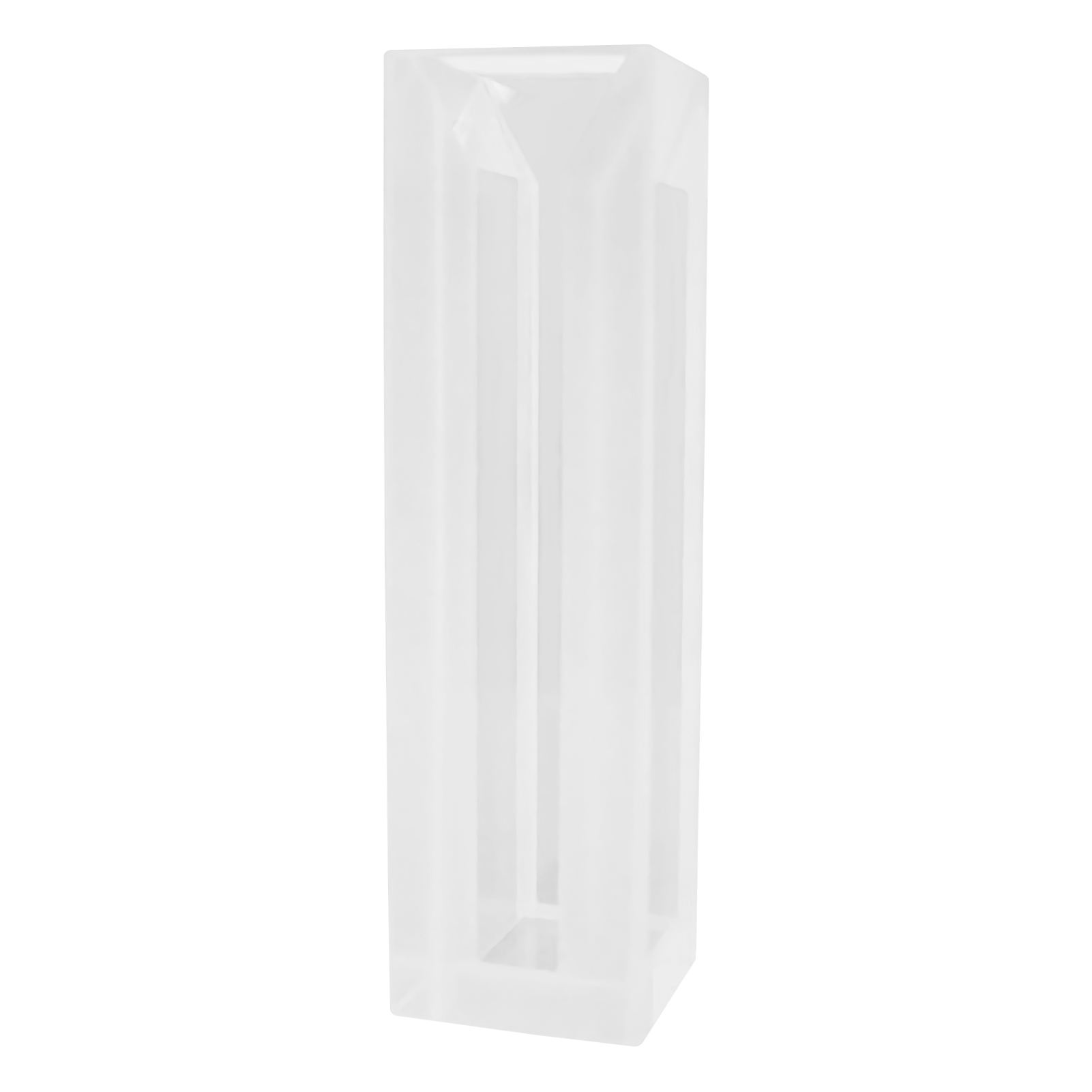 ADAMAS-BETA Laboratory Quartz Micro Fluorescent Four-way Cuvette with Lid Optical Path 10MM Trace Covered Glass Cuvette 12.5x12.5x45mm