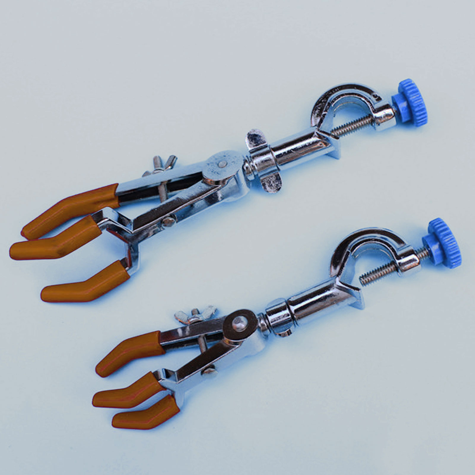 ADAMAS BETA Lab 3-Claw Deflection Clamp Alloy Electroplated/Sprayed Fixing Clips with Top Wire Laboratory Metal Multi-function Clamp