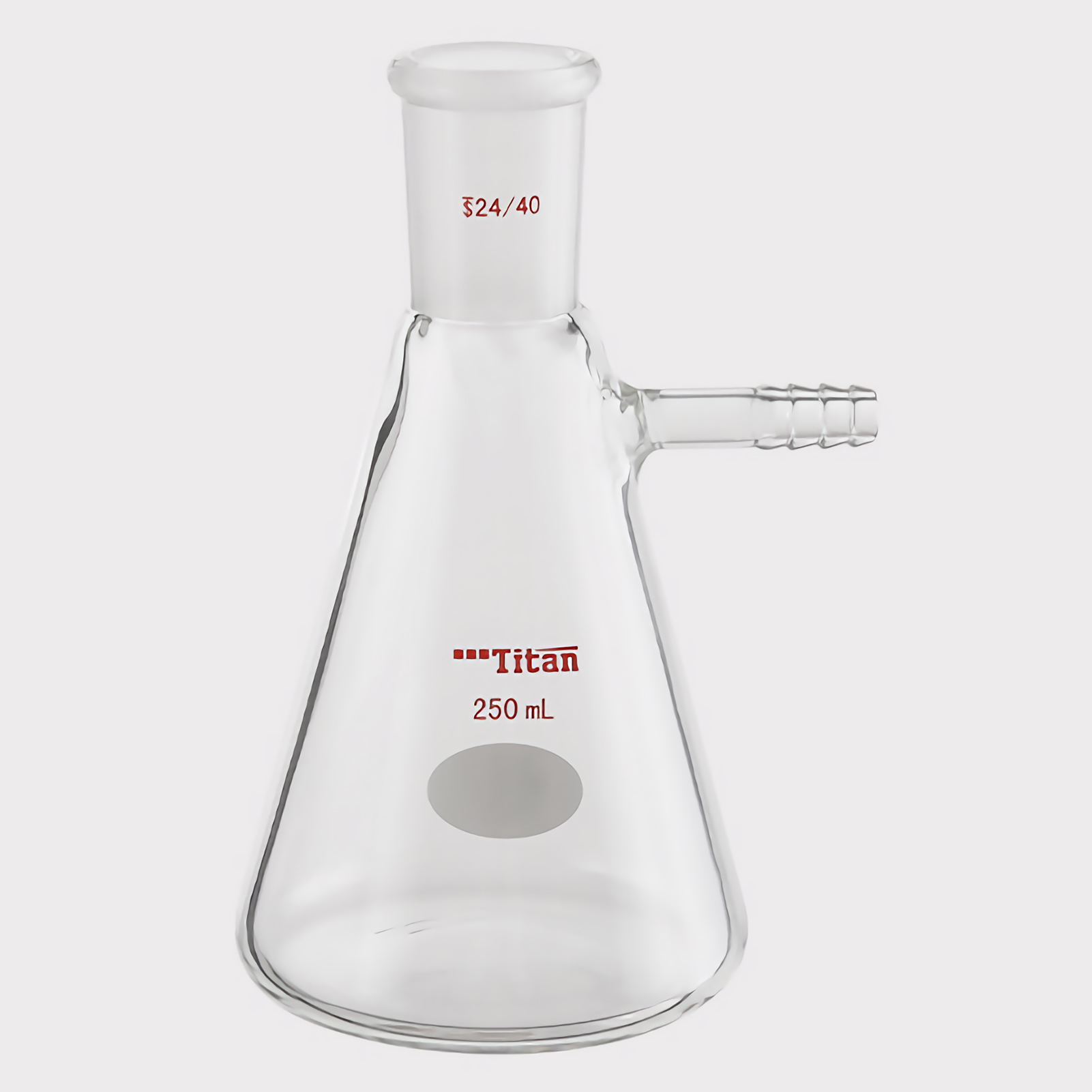 ADAMAS-BETA Glass Suction Bottle with Grinding Mouth 19/22 24/40 Laboratory Conical Flask 250ml 500ml Upper Pipe Solution Reagent Filter Bottles