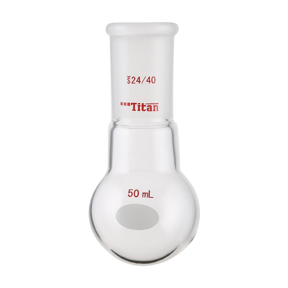 ADAMAS BETA Single Neck Round Bottom Ball Bottle Thick-Walled Clear Lab Glassware Laboratory Flasks for Heating/Reaction/Distillation Experiment