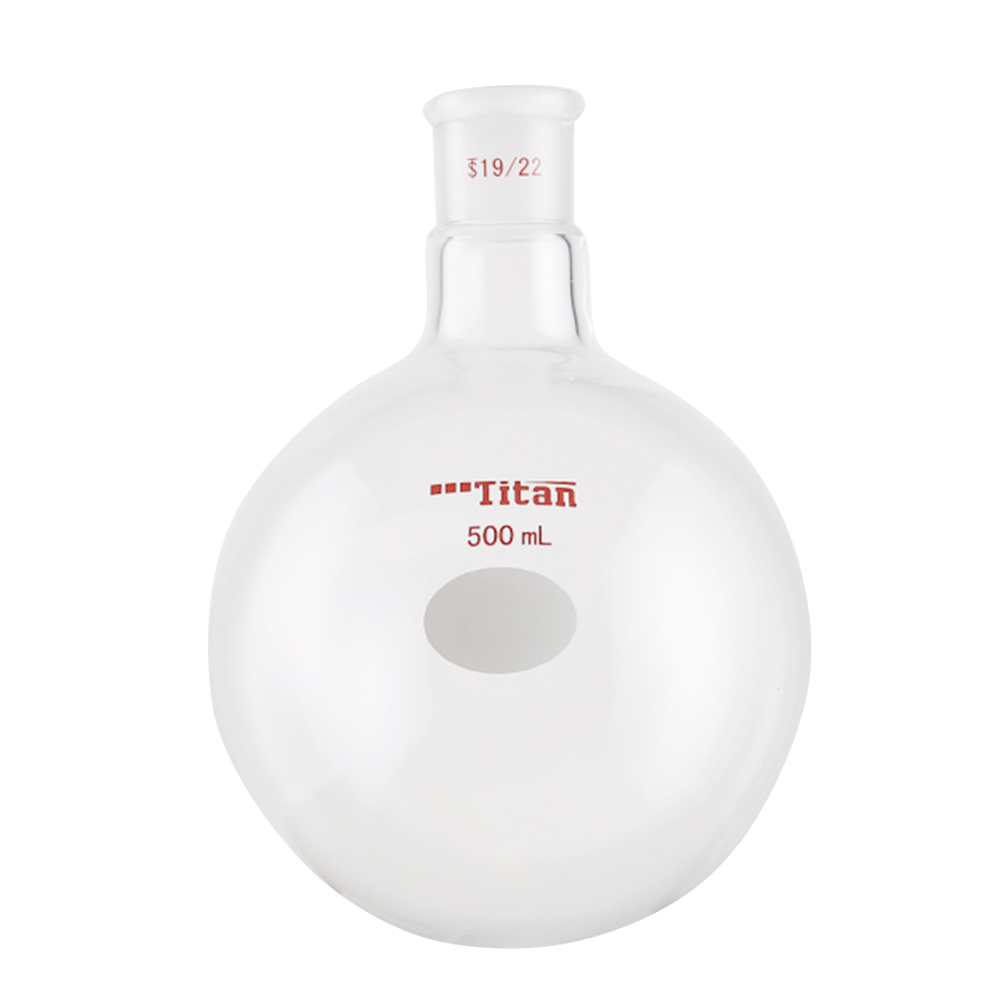 ADAMAS BETA Lab Glass Flasks Single Neck Round Bottom Ball Bottle Thick-Walled Grinding Mouth 200-500ml Reaction One-Mouth Ball Bottles