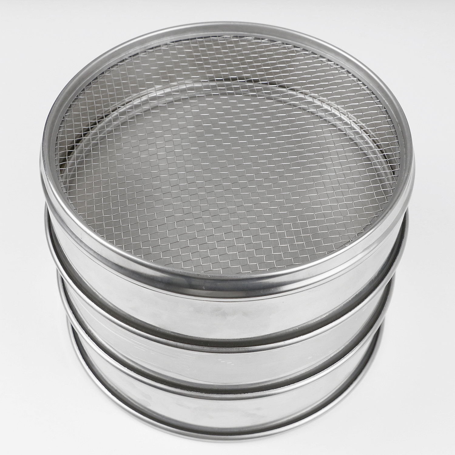 ADAMAS-BETA Laboratory Stainless Steel Mesh Screen Filter Lab Sieve 20cm*4.5cm 5-2800 Mesh for Seeds Hierarchical Filtering