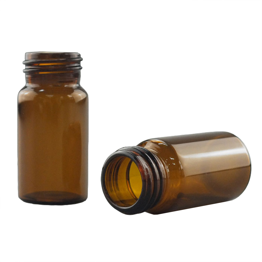 ADAMAS BETA Wholesale 100pcs Sample Laboratory Glass Reagent Storage Bottle 4ml 10-60ml Screw Mouth Scaleless Sample Bottles