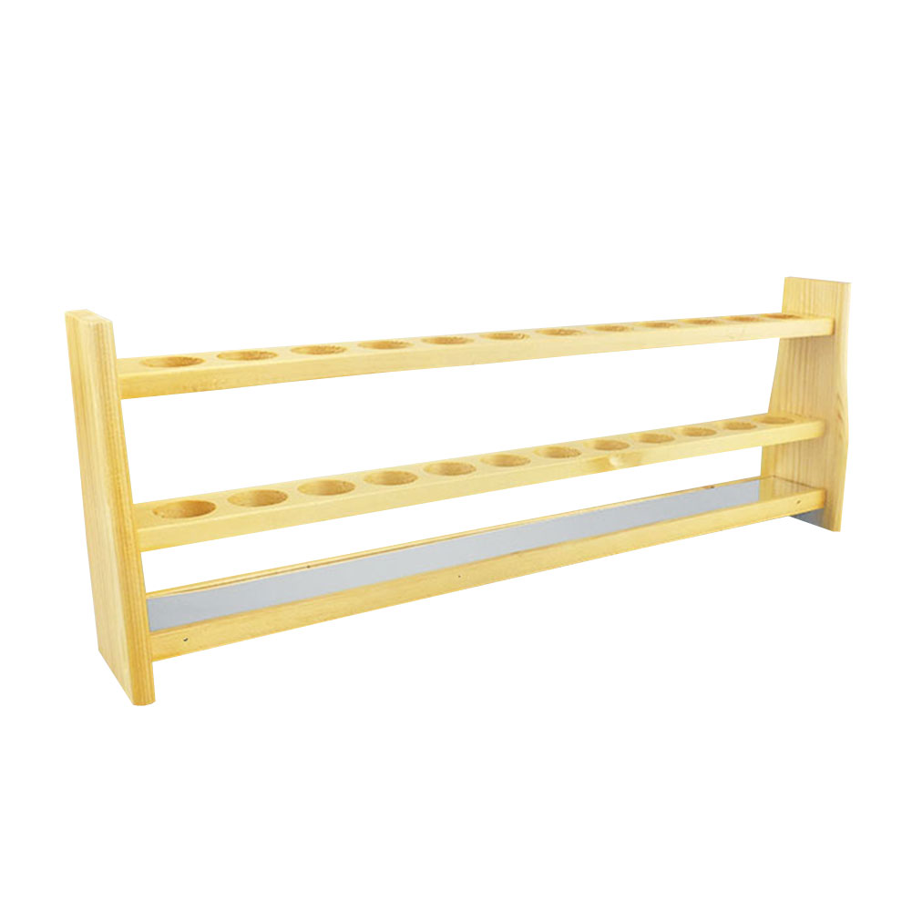 ADAMAS BETA Log Colorimetric Pipe Rack 6-Well 12-Well Wooden Laboratory Porous Tube Holder for 25ml 50ml 100ml Colorimetric Tubes