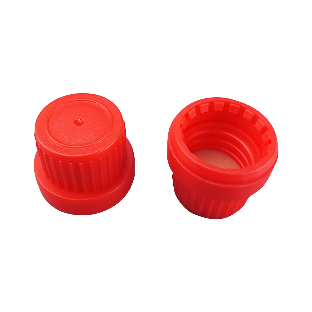 ADAMAS-BETA Lab Universal Bottle Cap PP Plastic Screw Mouth Standard Mixed Resin Cover with U-shaped LDPE Inner Plug/PE PTFE Gasket Sealing Caps