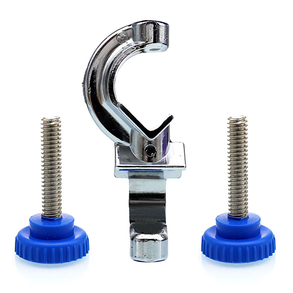 ADAMAS-BETA Electroplated Cross Clamp Laboratory Iron Frame Fixing Clamp 2-Way/3-Way Metallic Multi-purpose Clips