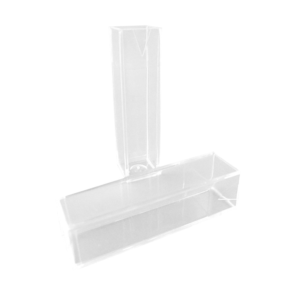 ADAMAS-BETA Wholesale Lab Stackable Disposable Plastic Cuvette Optical Path 10mm Laboratory PS Cuvette 1.5ml 4.5ml without Cover