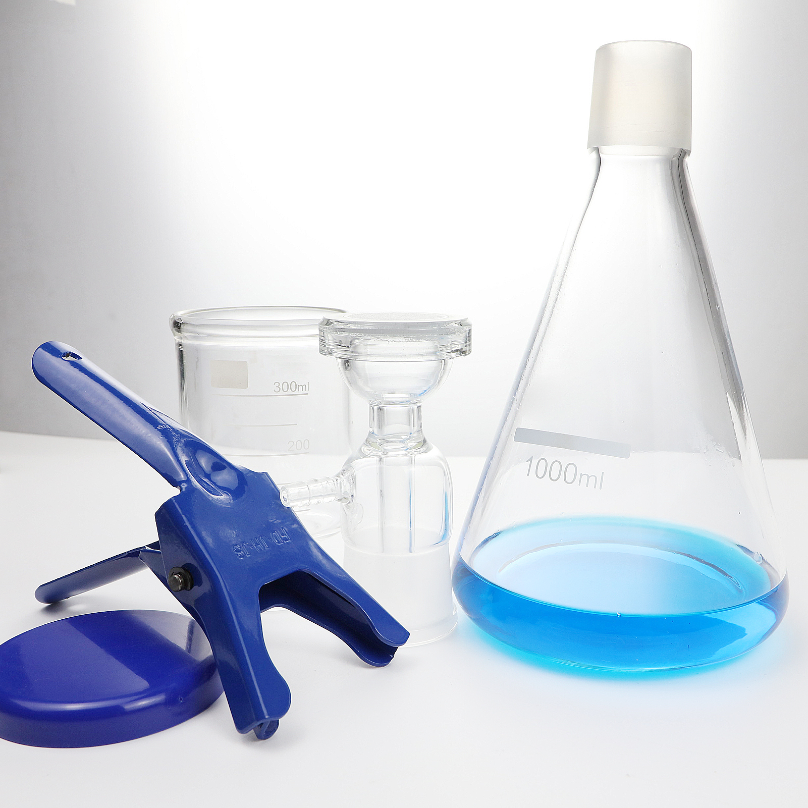 ADAMAS-BETA Laboratory Sand Core Filter Membrane Suction Filtration Set Solvent Filter Glassware 250-2000ml for Microbial Experiment