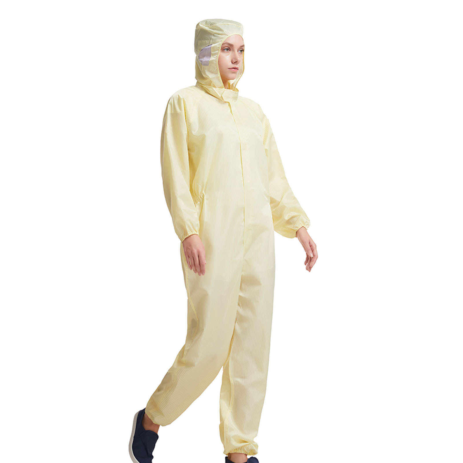 ADAMAS BETA Lab Coveralls with Hood Anti-static Clean Protective Clothing Laboratory Dustproof Long Sleeve High Temperature Resistance Suits