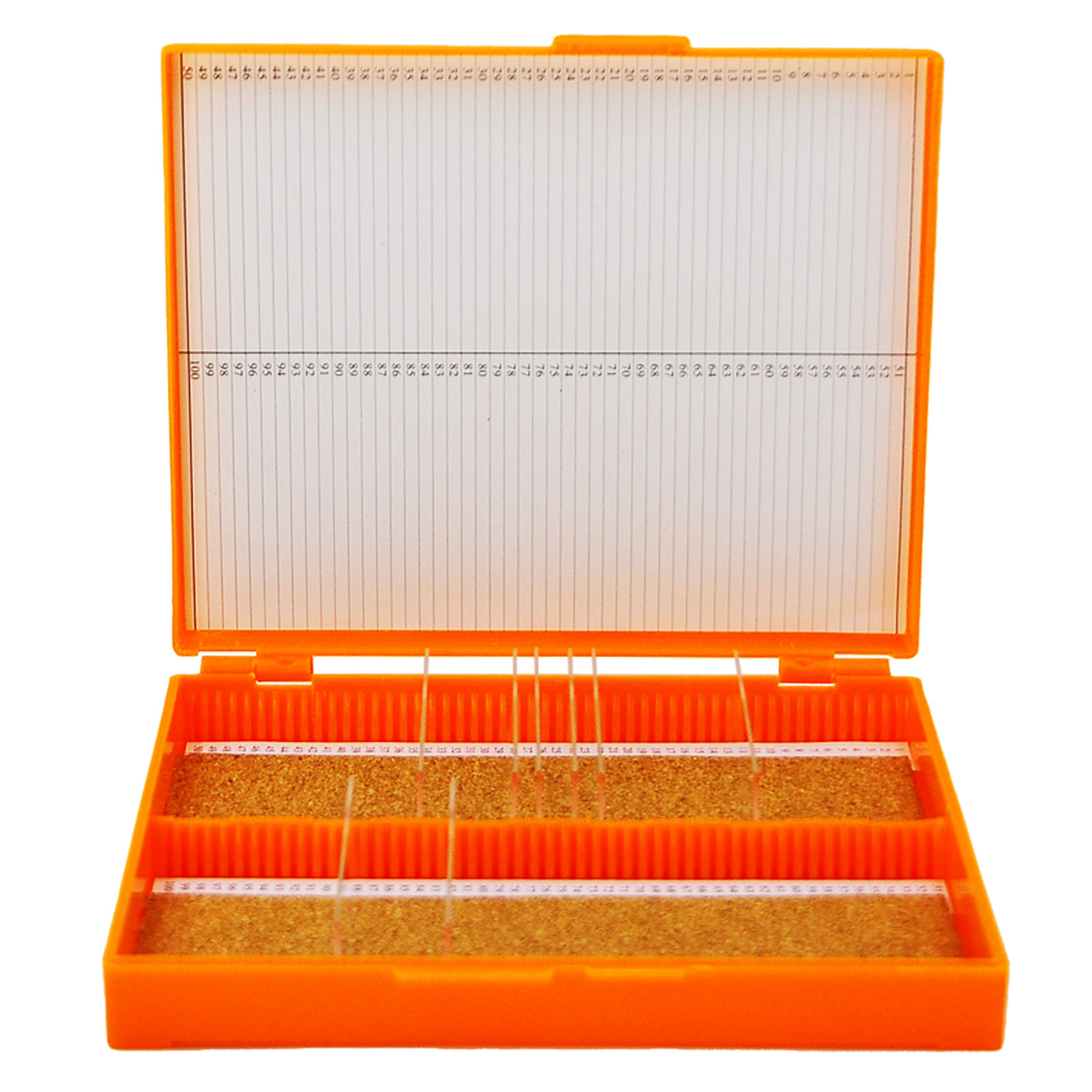 ADAMAS BETA Lab Plastic Slide Box ABS Laboratory Covered Microscope Slide Storage Case for 12/50/100pcs 25*75mm Standard Slides