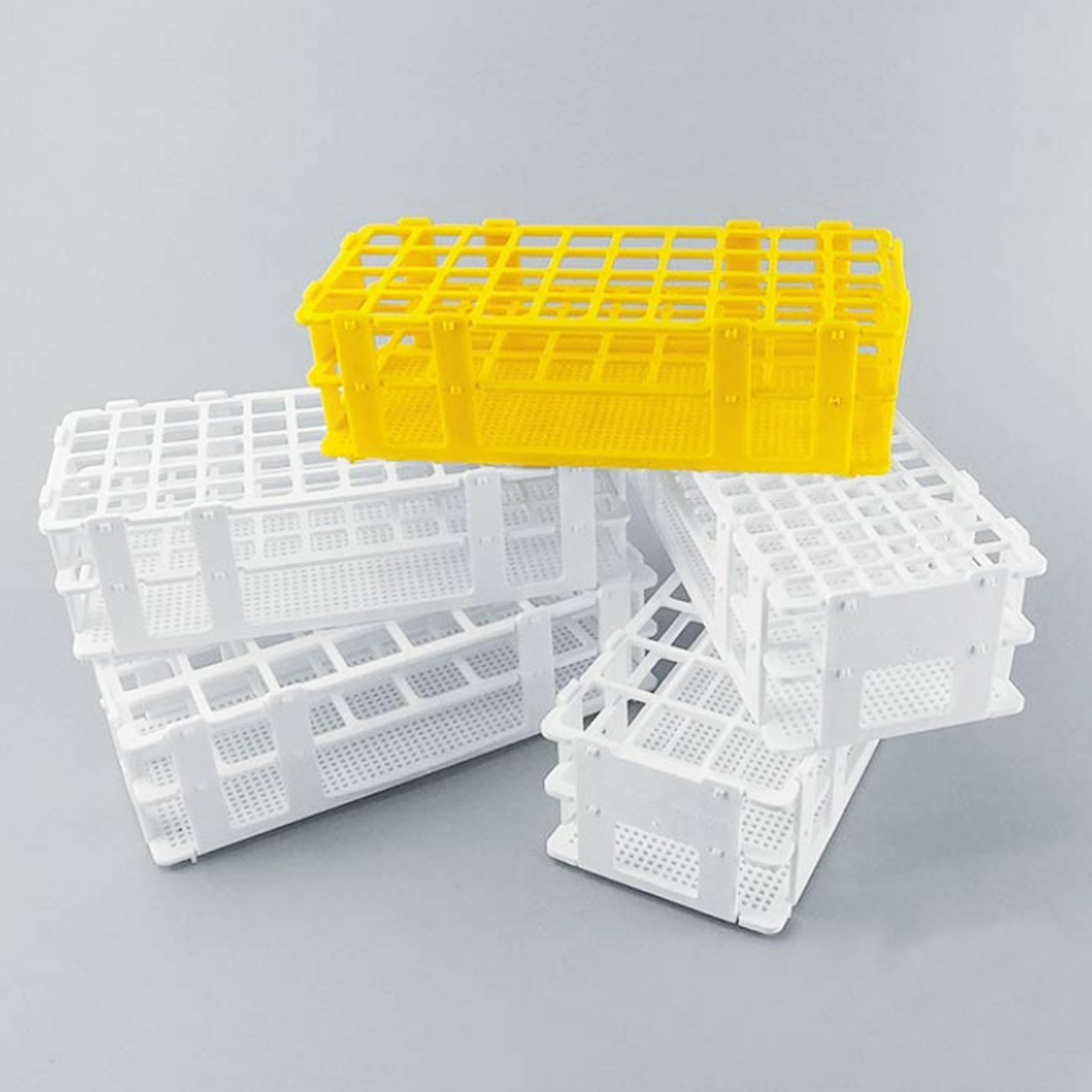 ADAMAS BETA Detachable Plastic Test Tube Rack 21-90 Wells Hole Diameter 13-30mm for Laboratory Test Tube Storage/Drying