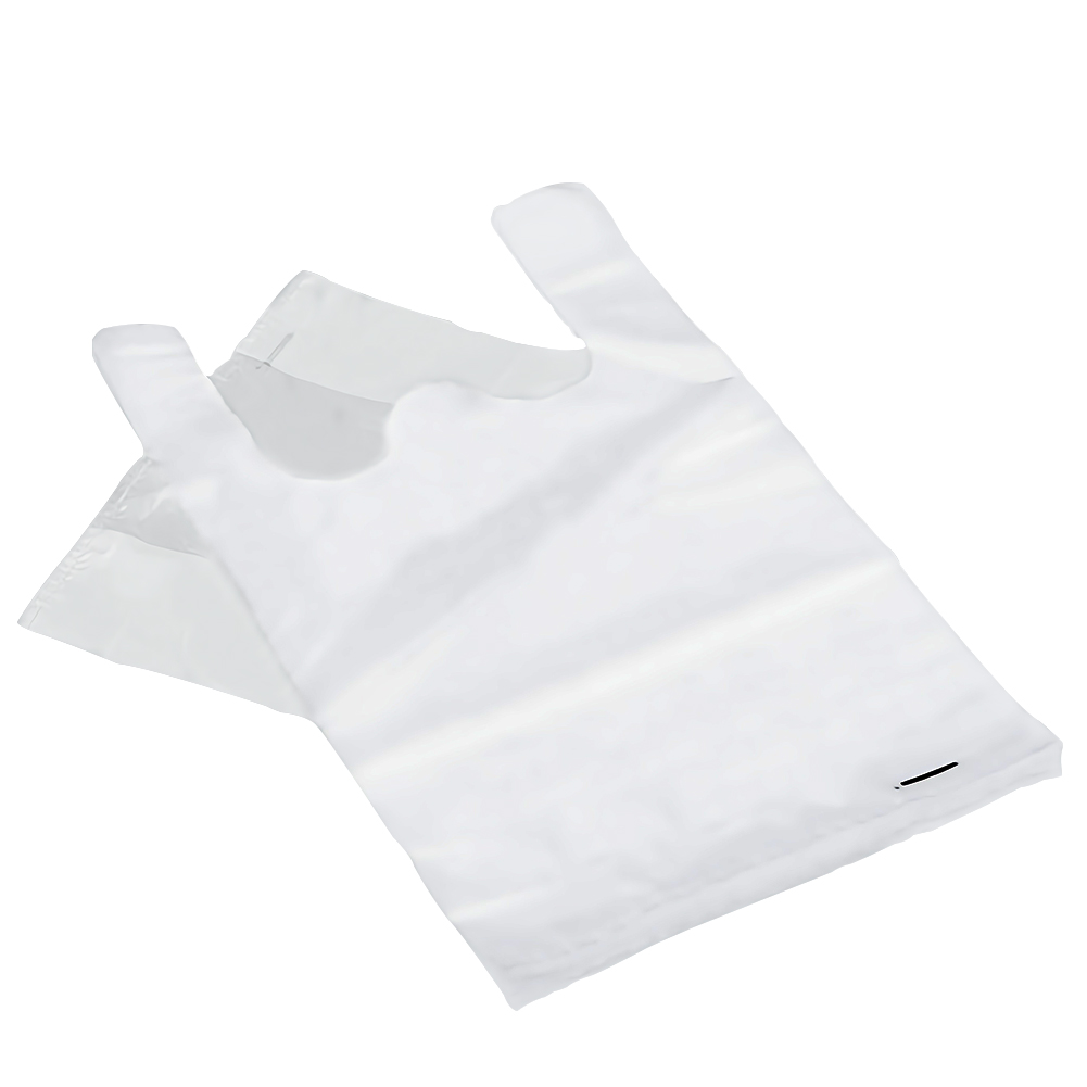 ADAMAS-BETA Transparent Thickening Vest Bag Double-handle Plastic Shopping Bag Waterproof Lab Storage Package Bags(Pack of 100)