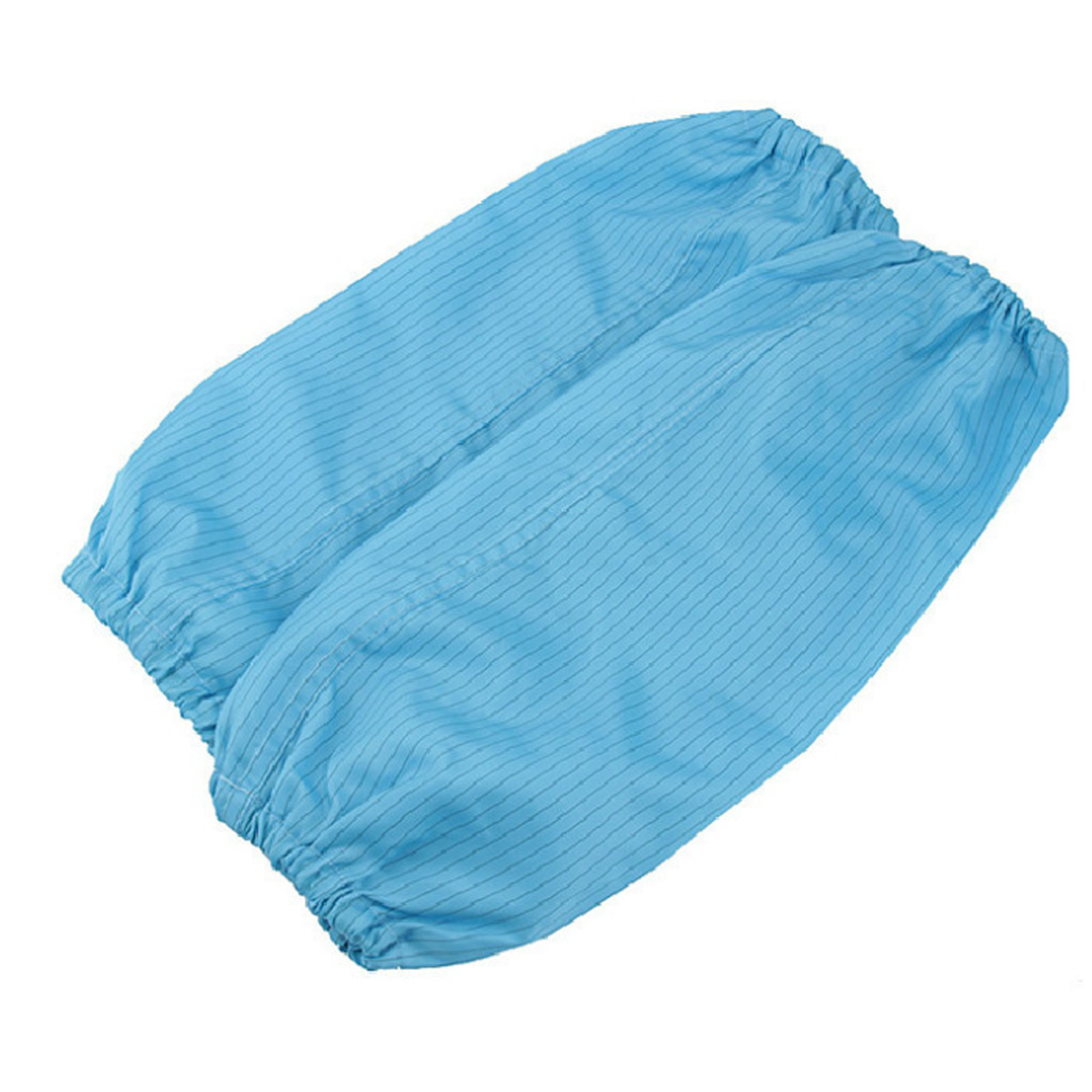 ADAMAS BETA 5 Pairs Lab Antistatic Sleeve Cover Unisex Dust-free One Size Elastic Cuffs Breathable Blue Stripe Sleeves for Workshop/Laboratory