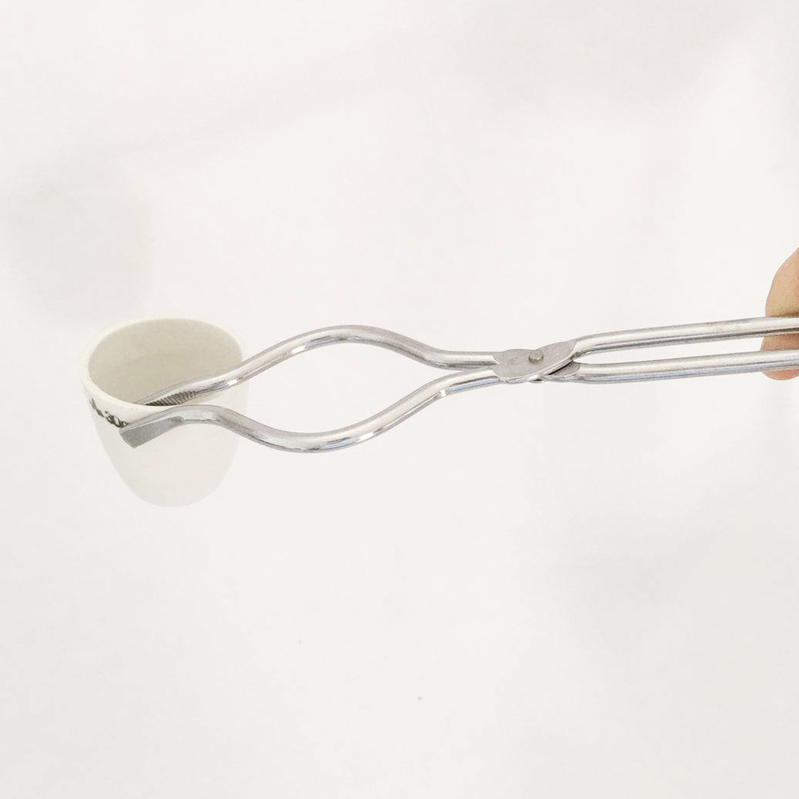 ADAMAS BETA Laboratory Ceramic Crucible Set with 200-600mm Round Electroplating Crucible Pliers 5-300ml Crucible Tong for Melting Casting Experiment