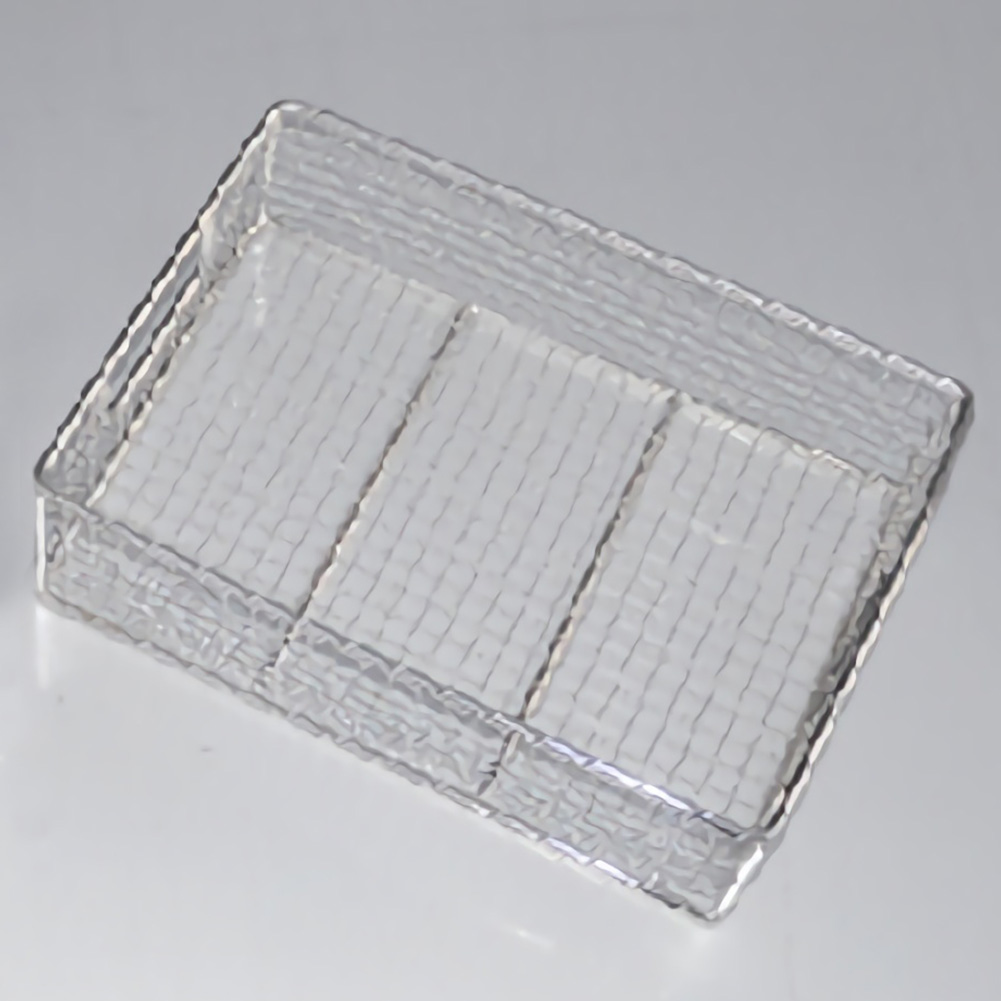 ADAMAS BETA Lab Sieve 40 Mesh Square 304 Stainless Steel Filter Mesh Screen with Handle Laboratory Cleaning/Disinfection Frame Storage Basket