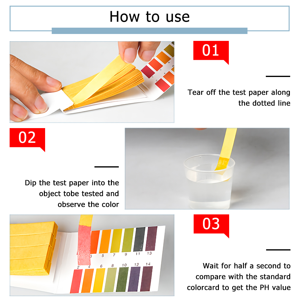 ADAMAS-BETA 1-14 PH Test Stripe Laboratory Universal Indicator Paper for Saliva/Urine Cosmetic/Soil Acid-base PH Test Paper