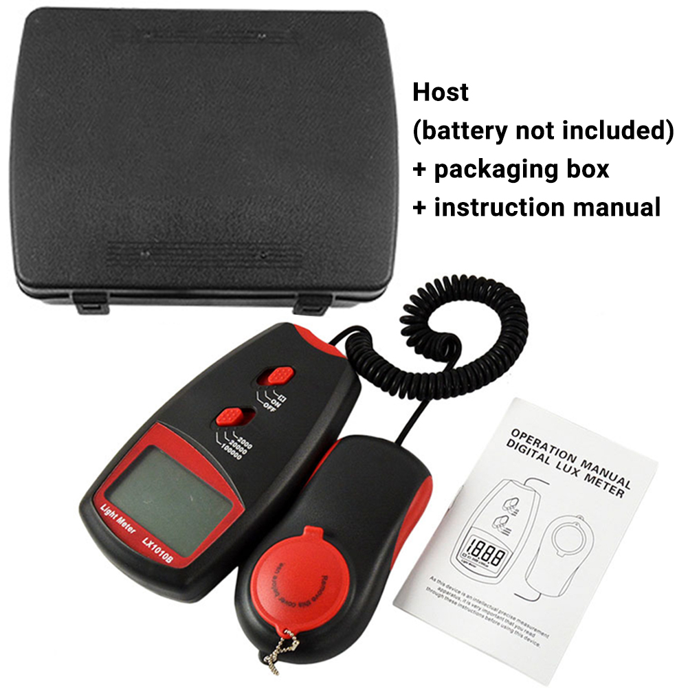 ADAMAS-BETA Light Intensity Meter LX1010B Lux Meter Illumination Photometer Liquid Crystal Display Large Range Illuminometer