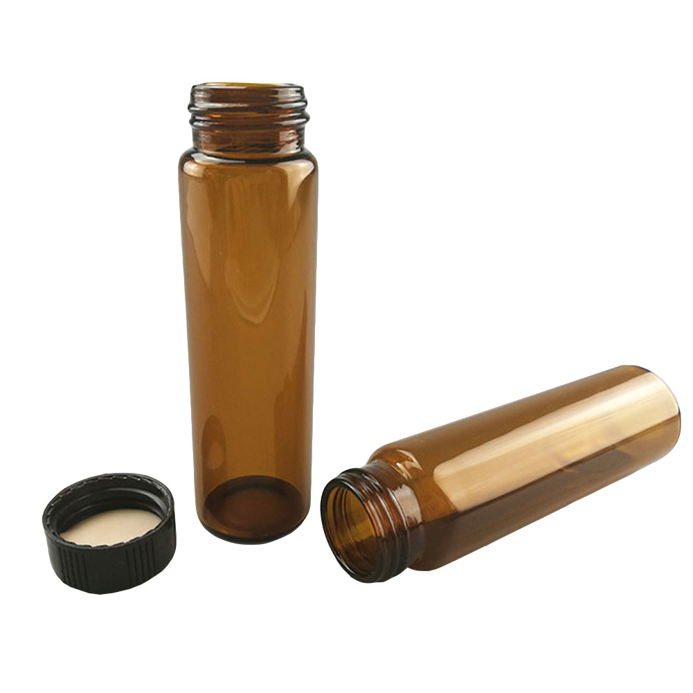 ADAMAS BETA Wholesale Laboratory Sample Bottles PP Cover with PE Gasket 2-120ml Brown/Transparent Glass Reagent Storage Bottle Lab Vials