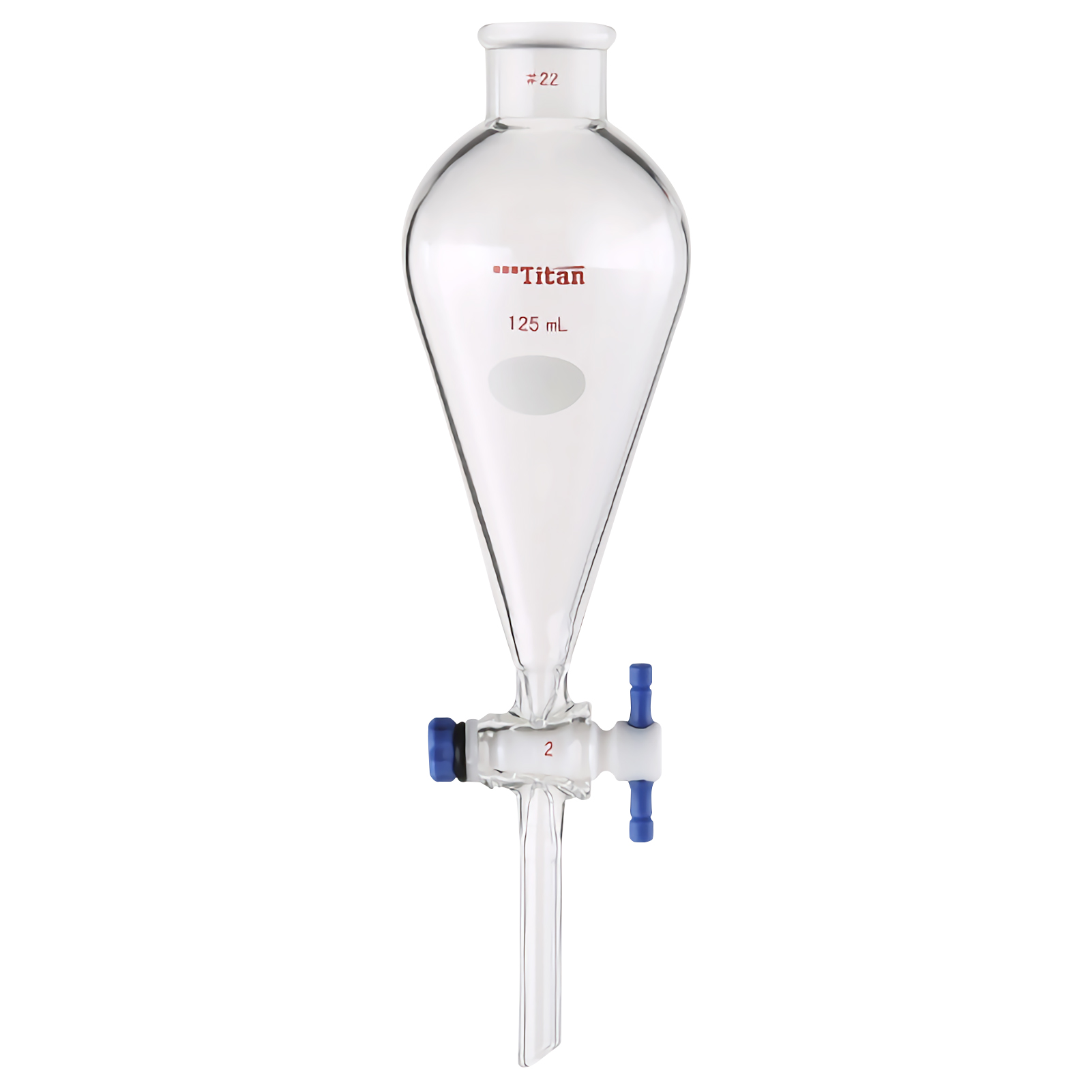 ADAMAS BETA Glass Separating Funnel Laboratory Funnels with Top Plug PTFE/Glass Cock Grinding Mouth 60-1000ml Pear-Shape Lab Filters