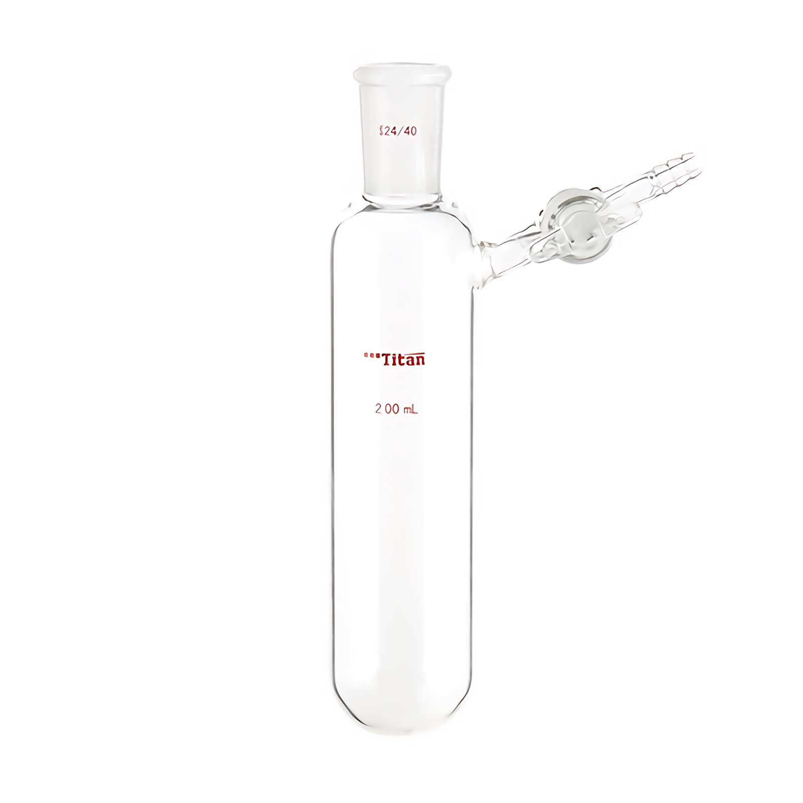 ADAMAS-BETA Two-way Reaction Tubes with Glass Stopcock/PTFE Piston Thick Wall Lab Glassware Grinding Mouth 10-250ml Experiment Supplies