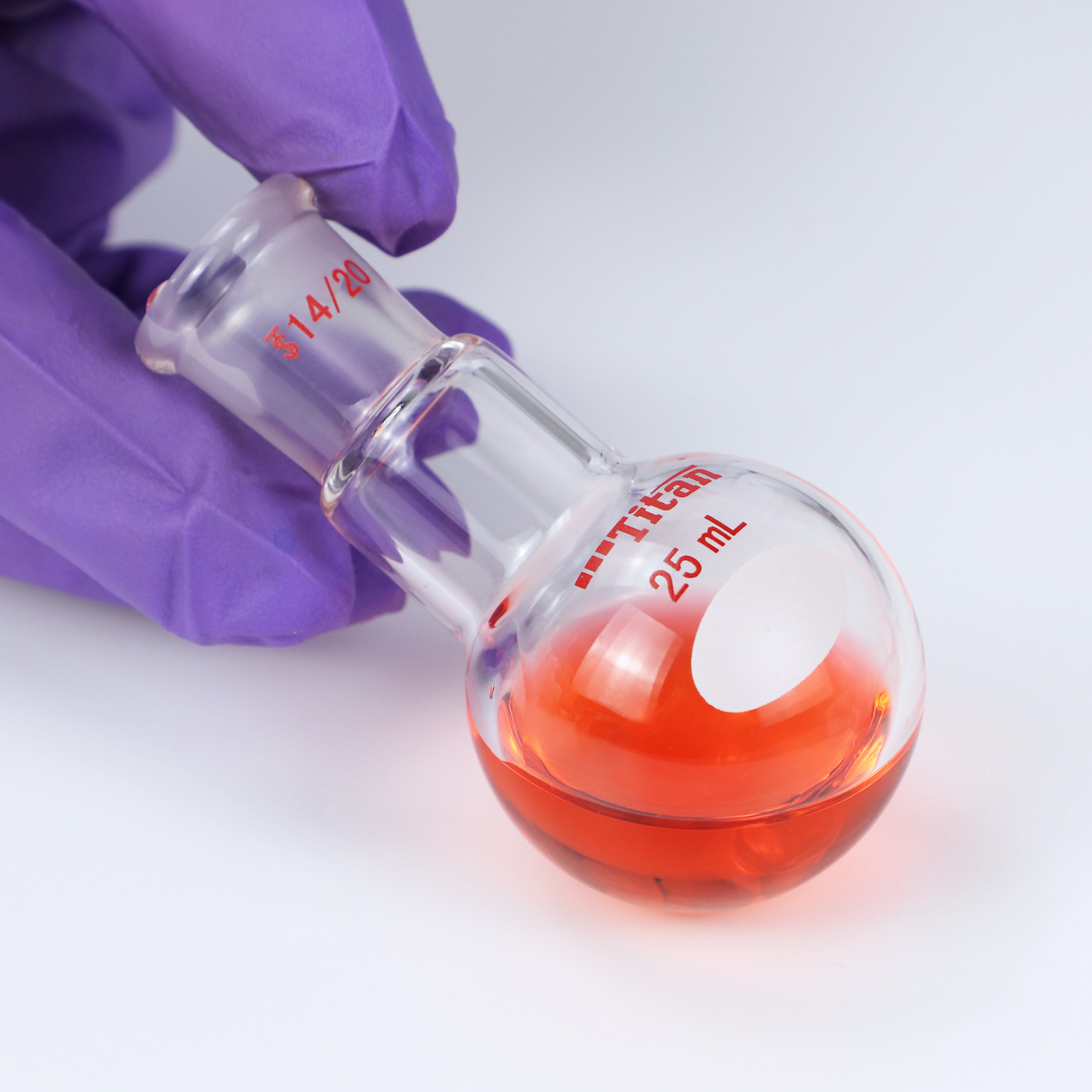 ADAMAS BETA Single Neck Round Bottom Ball Bottle Thick-Walled Clear Lab Glassware Laboratory Flasks for Heating/Reaction/Distillation Experiment