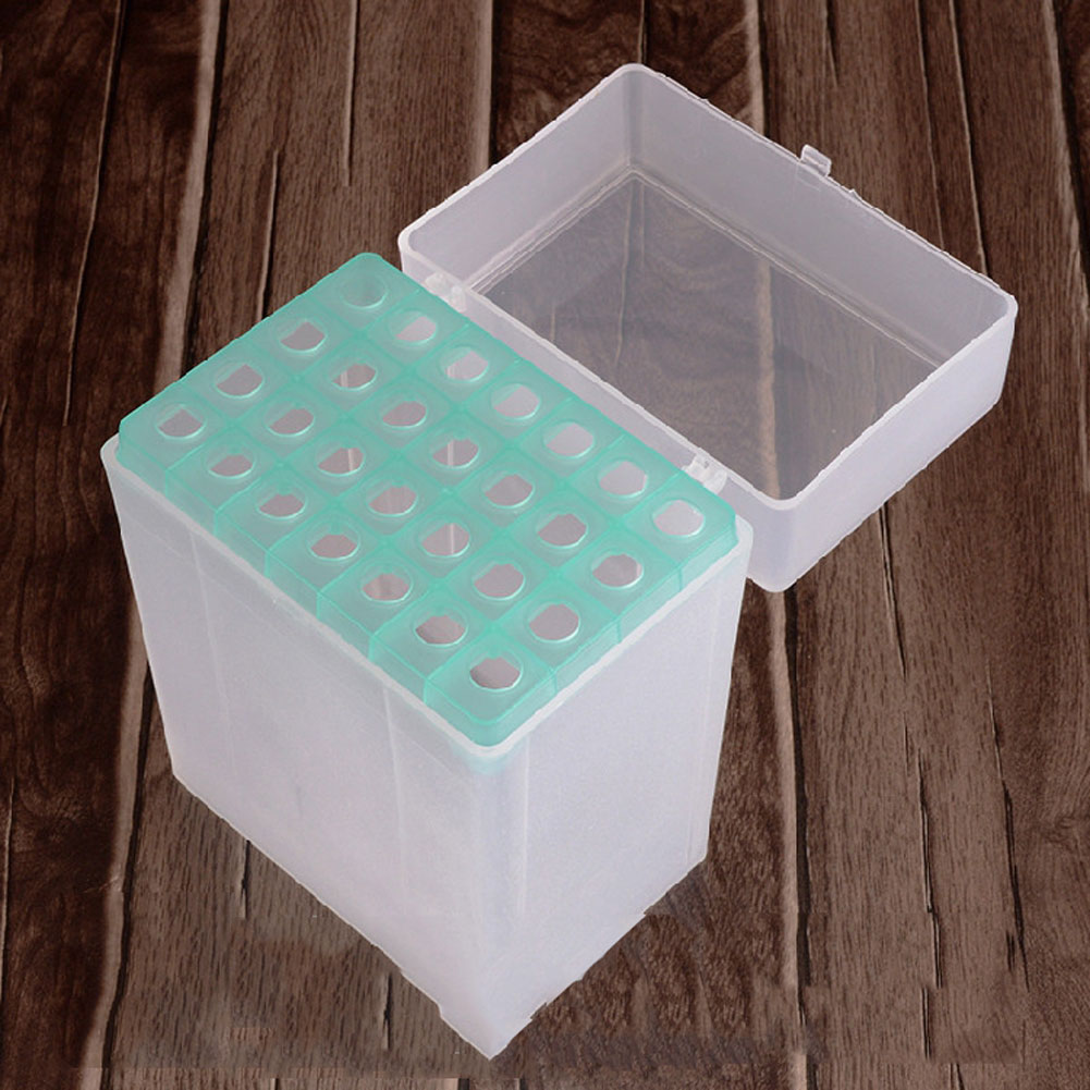 ADAMAS-BETA Laboratory PP Plastic Pipette Tips Box 96-Well 28-Well Non Sterile for 10ul 1250ul 5000ul Pipette Tips Empty Lab Pipetting Storage Box