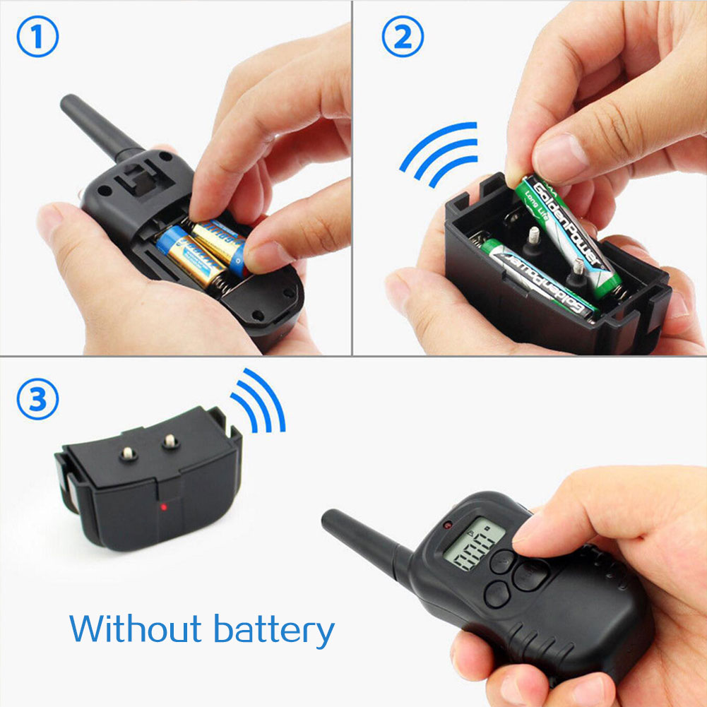 ADAMAS-BETA Dog Training Collar Adjustable Dog Shock Collar with Remote Beep for Small Medium Large Dog Remote Range LED Indicator 