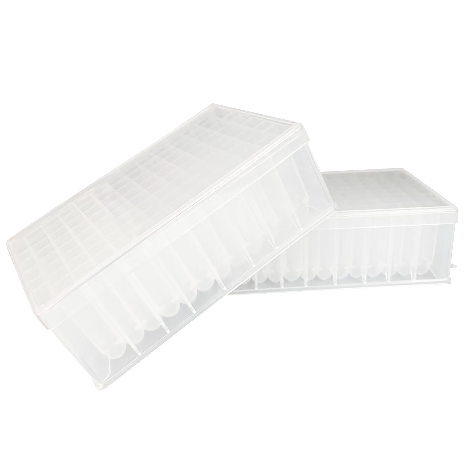 ADAMAS BETA Deep Hole Plate Laboratory Supplies 96 Wells Sample Clear PP Plastic High Capacity Collect Store Bacteria Culture Plate